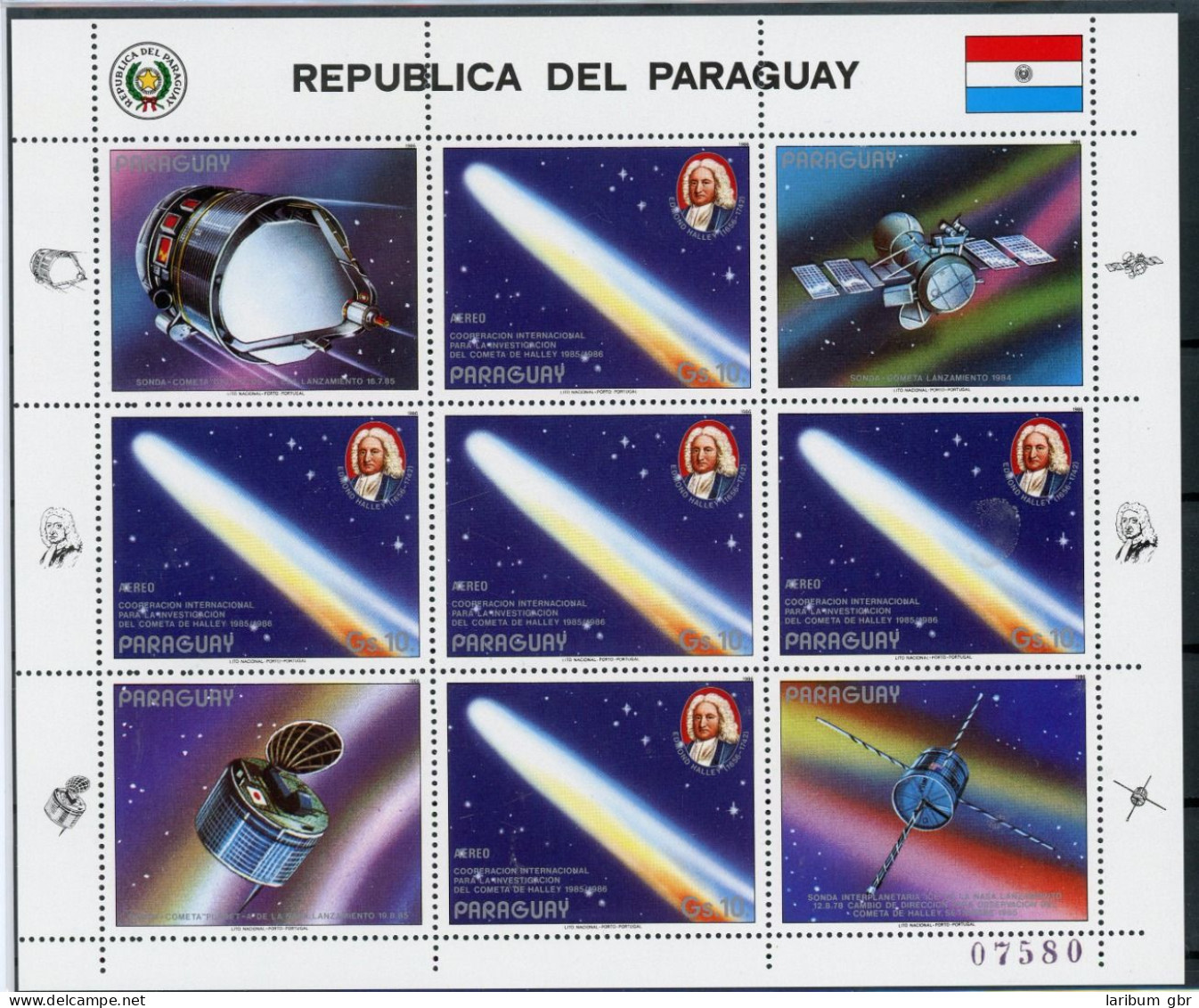 Paraguay KB Mit 3974 Postfrisch Raumfahrt #HE804 - Paraguay