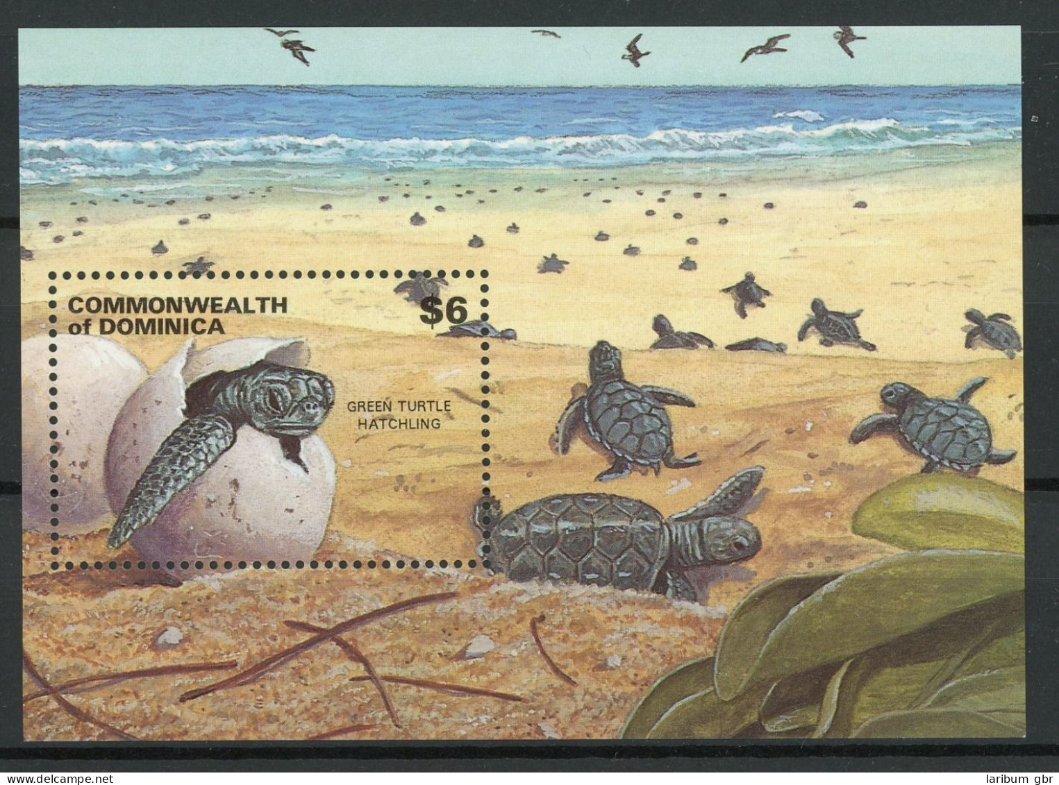 Dominica Block 232 Postfrisch Schildkröte #HE844 - Dominique (1978-...)