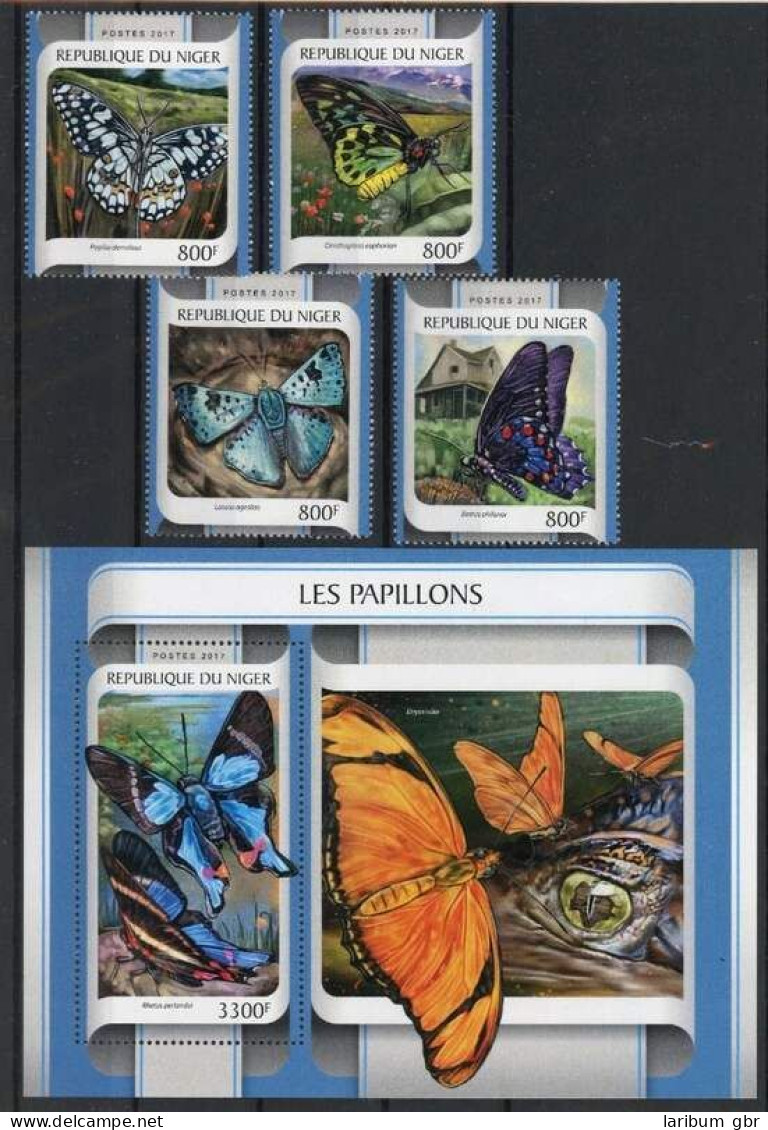Niger Einzelmarken 4850-4853 + Bl. 675 Postfrisch Schmetterling #HF359 - Niger (1960-...)