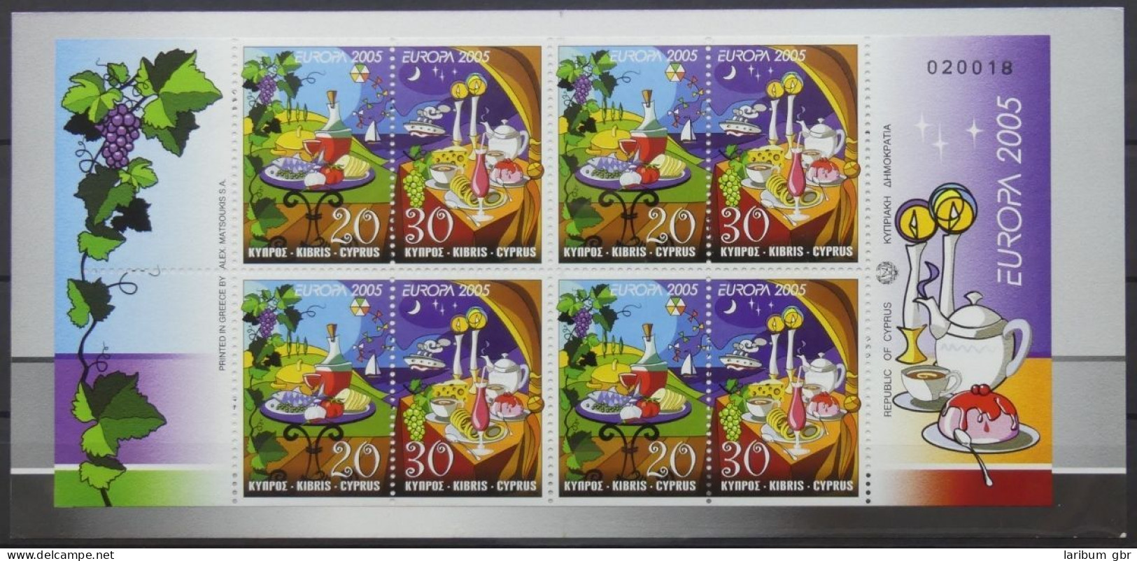 Zypern Markenheftchen Mit 1056-1057 D Postfrisch Cept 2005 #NF680 - Used Stamps