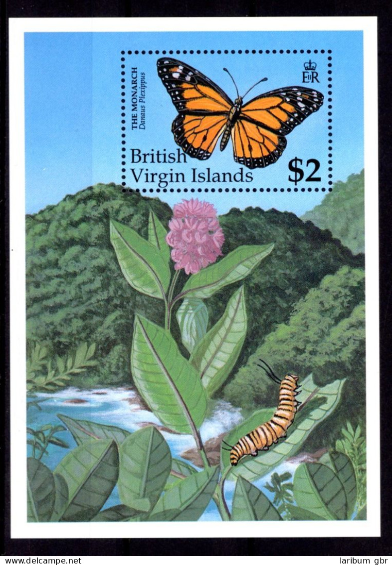 Jungferninseln Block 68 Postfrisch Schmetterling #JR647 - Vissen