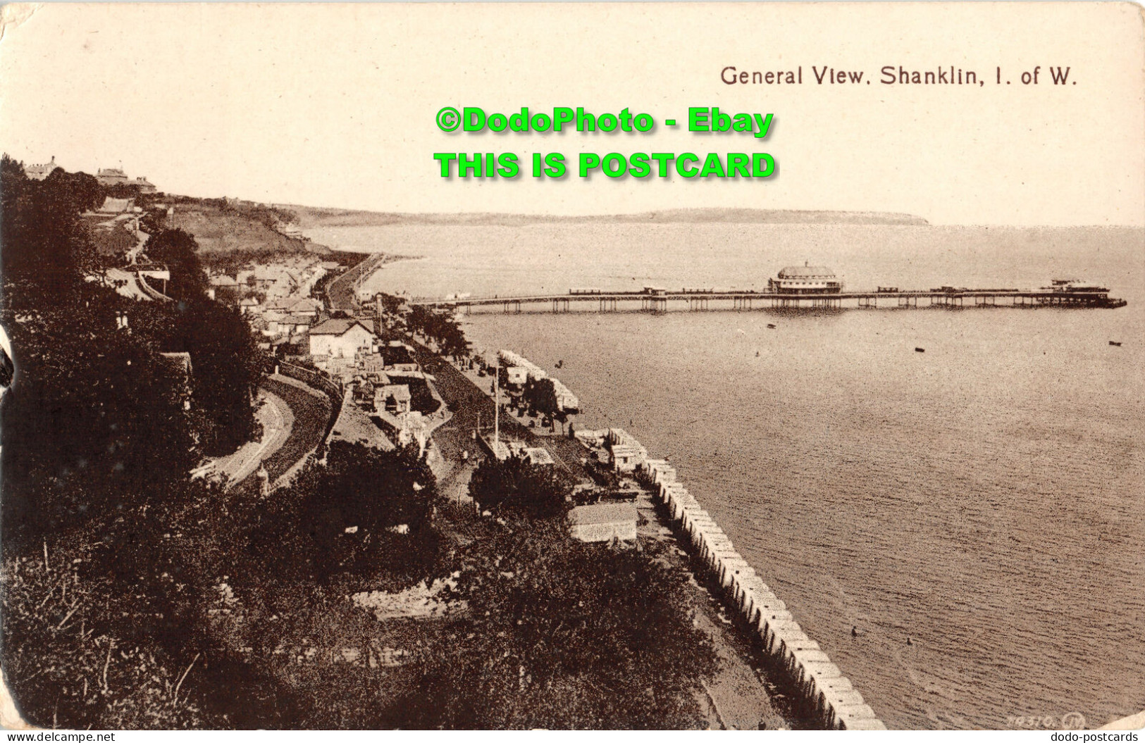 R455825 General View. Shanklin. I. Of W. 74310. Valentines Series - Welt