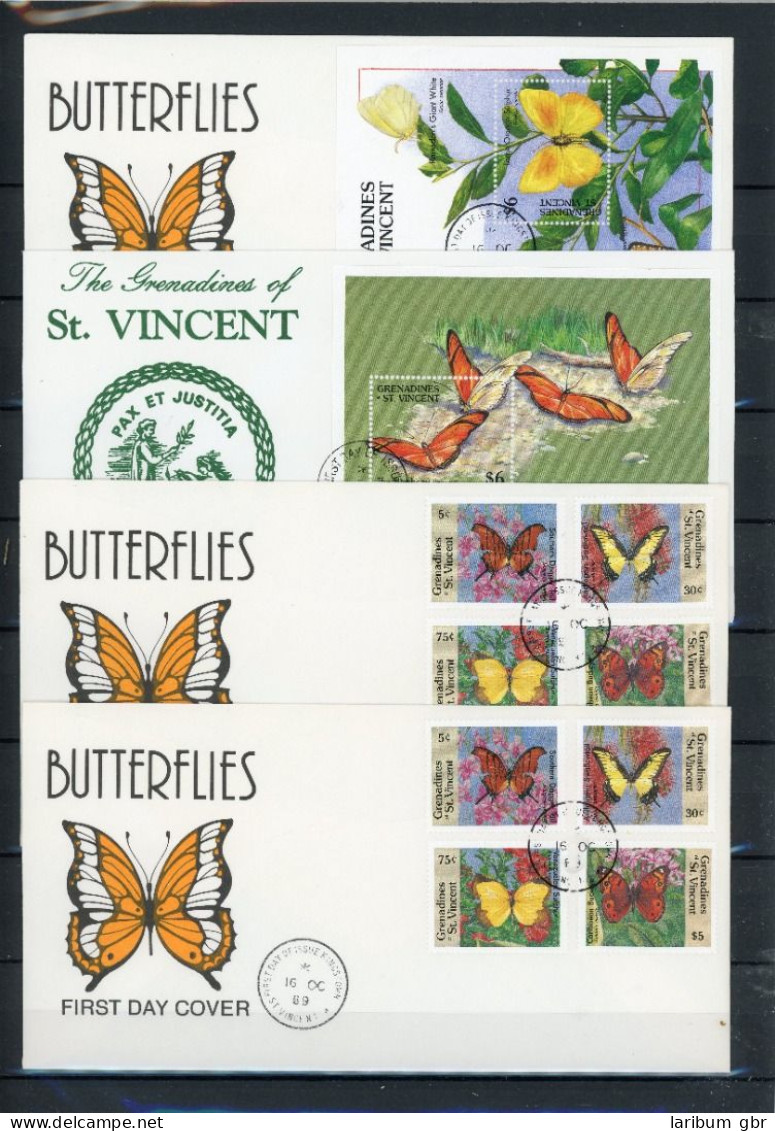St. Vincent Grenadinen 664-71 Schmetterling Ersttagesbrief/FDC #JW629 - St.Vincent Und Die Grenadinen