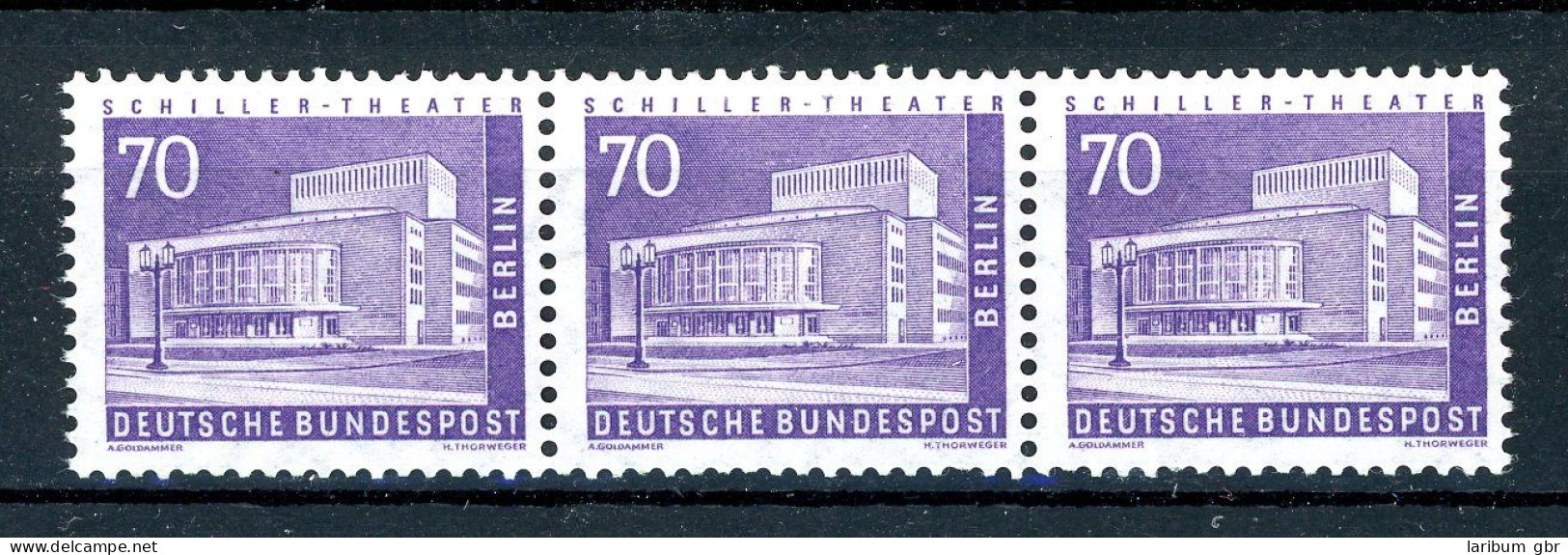 Berlin 3er Streifen 152 W Postfrisch #HB328 - Sonstige & Ohne Zuordnung