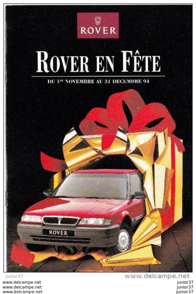 Dépliant Gamme Rover En Fête 1994,Mini, 111L, 114 LD, 218  Sde, 418 Sld, 620 I, 623 Si, 825 D - Publicités