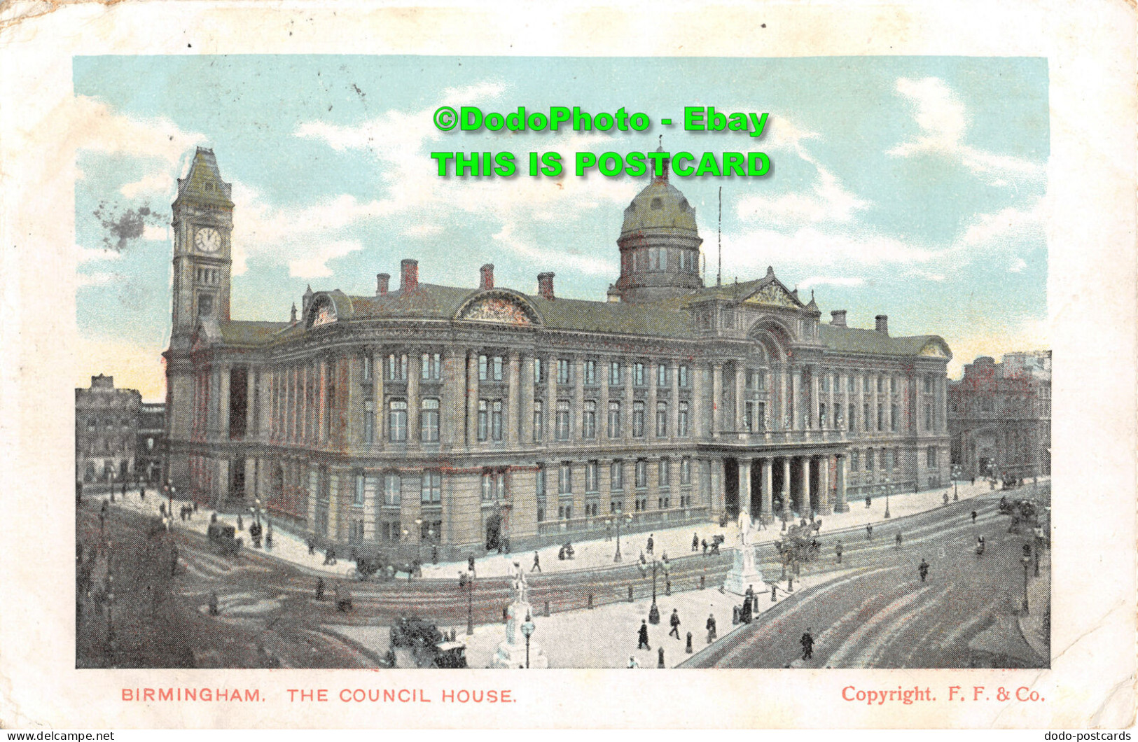 R455836 Birmingham. The Council House. F. F. 1906 - Welt