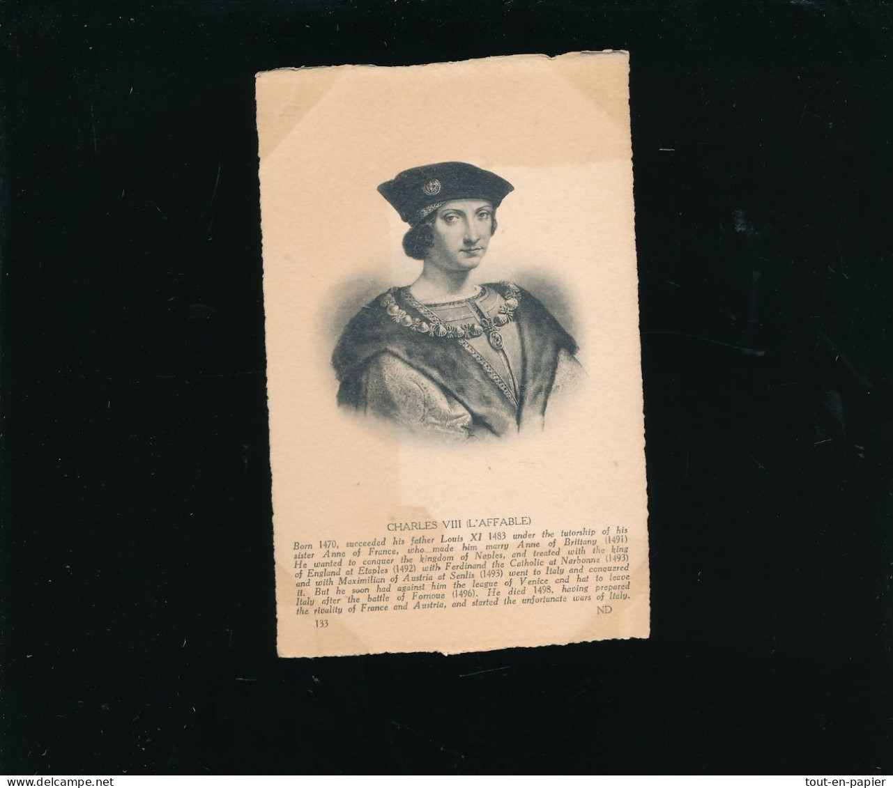 CPA  Histoire - Homme Célèbre - ND Photo - Charles VIII L'Affable - Histoire