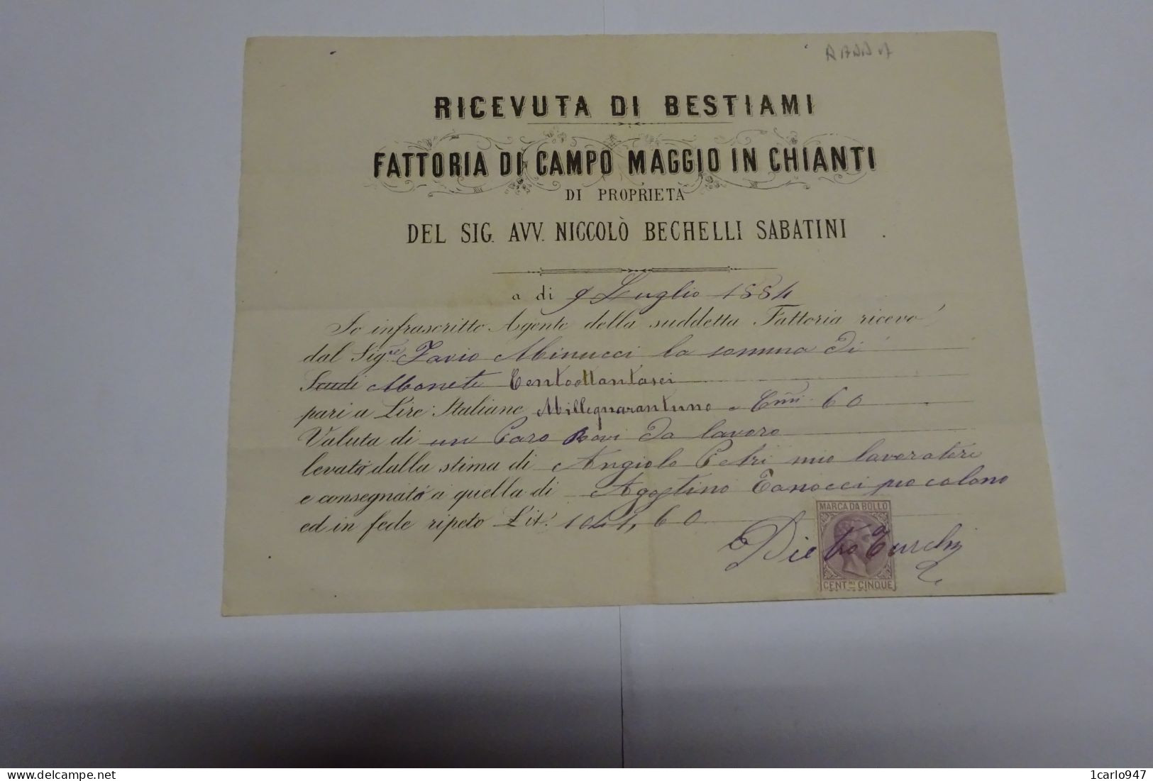 RADDA  IN CHIANTI  -- SIENA  -- FATTORIA DI CAMPOMAGGIO IN CHIANTI  -- BECHELLI SABATINI - Italy