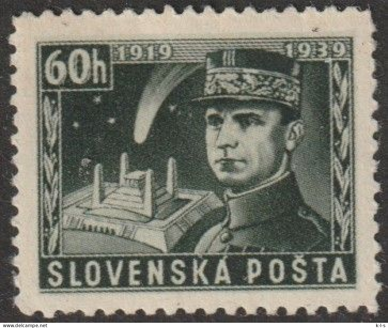 Slowakei: 1939, Mi. Nr. II, 60 H.  20. Todestag Von Milan Štefánik.   **/MNH - Nuovi