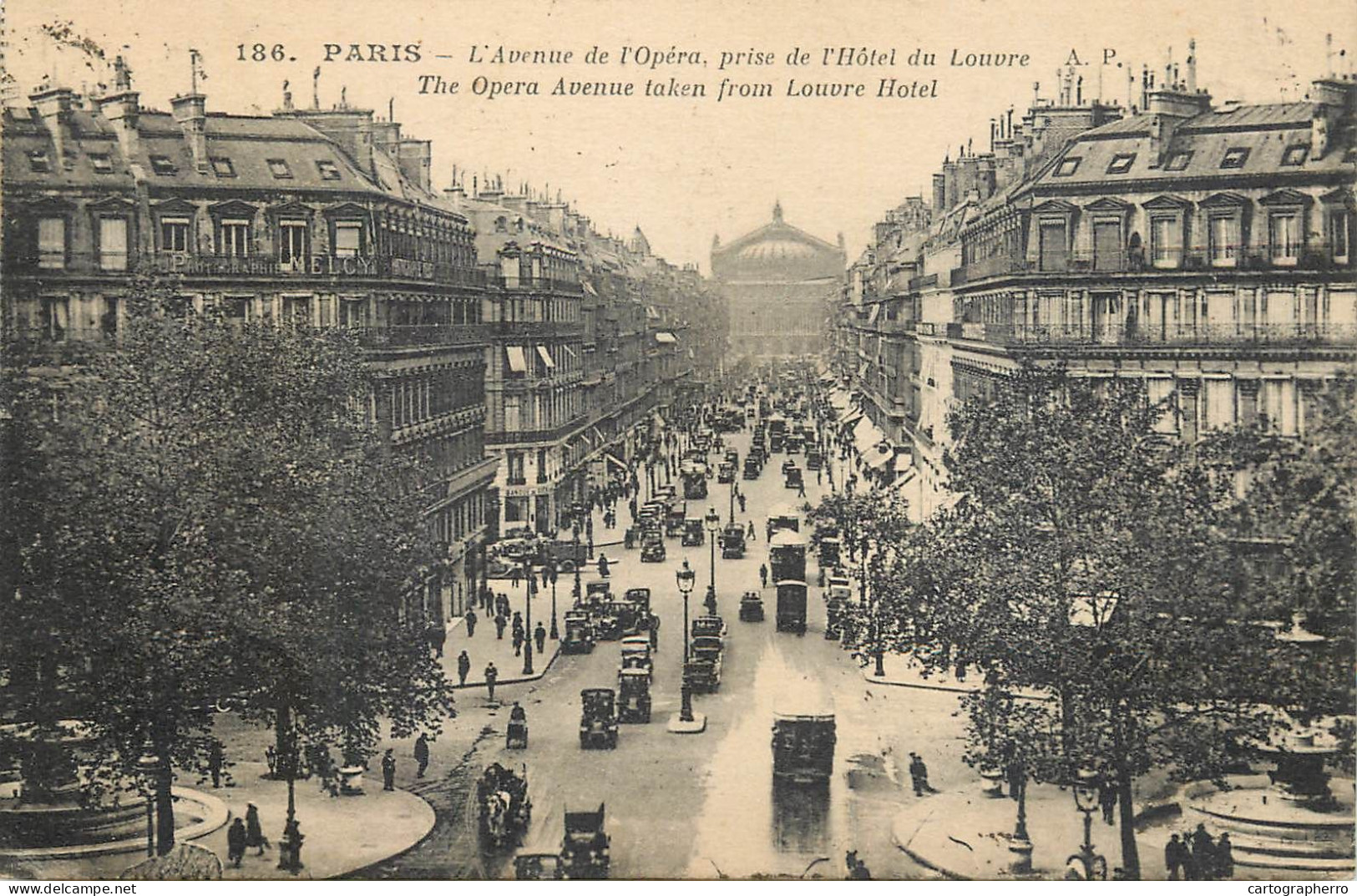 Postcard France Paris Avenue De L' Opera - Autres Monuments, édifices