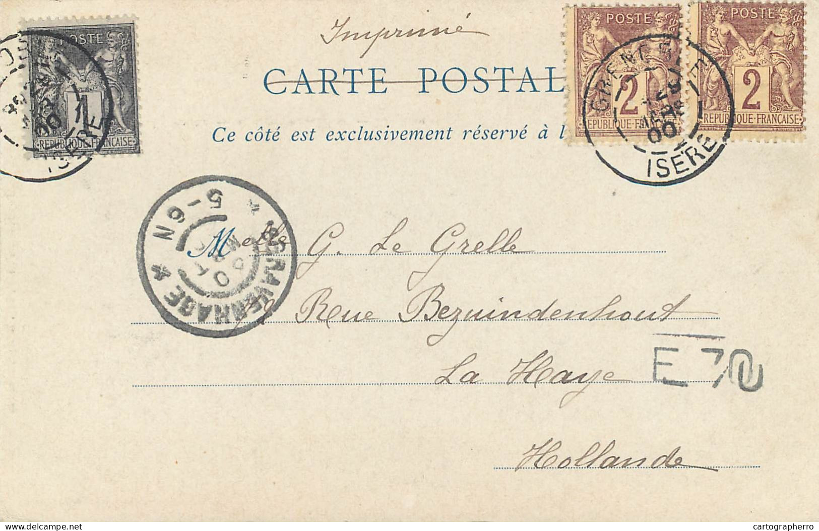 Postcard France Col Du Lauteret Vue Sur Le Galibier - Andere & Zonder Classificatie