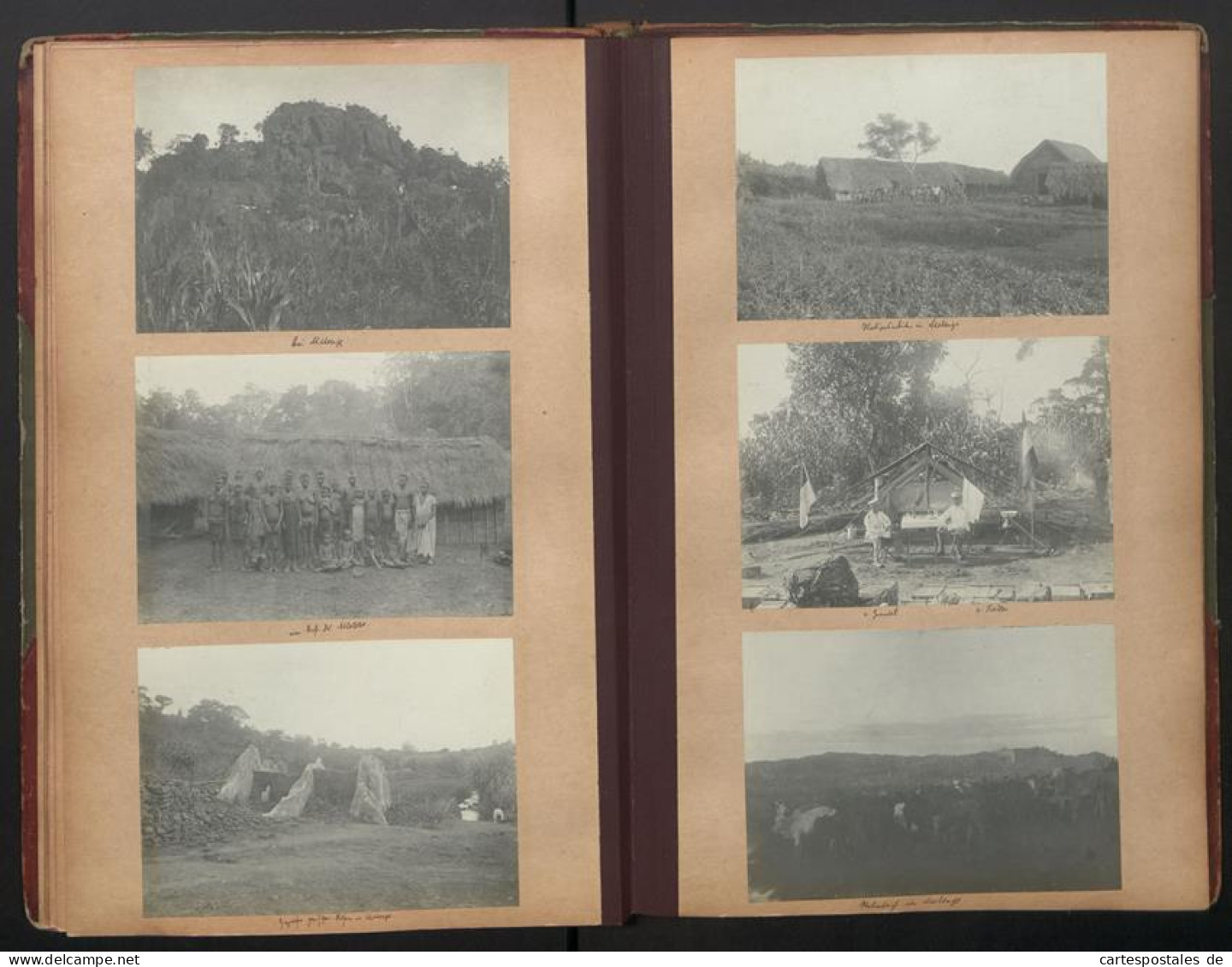 Fotoalbum mit 280 Fotografien, DSWA Schutztruppe, Afrika, Oblt. von Grawert, Hauptmann von Fiedler, Zanzibar, Durban 
