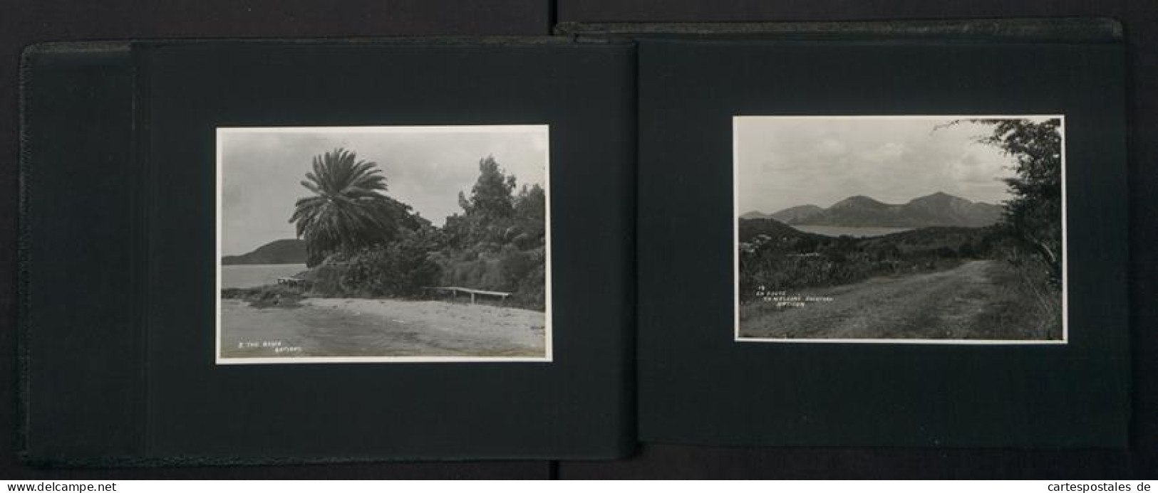 2 Fotoalben mit 99 Fotografien, Ansicht Panama, Karibikreise, Madeira, Antigua, Jamaica, Grenada, Barbados, Trinidad 