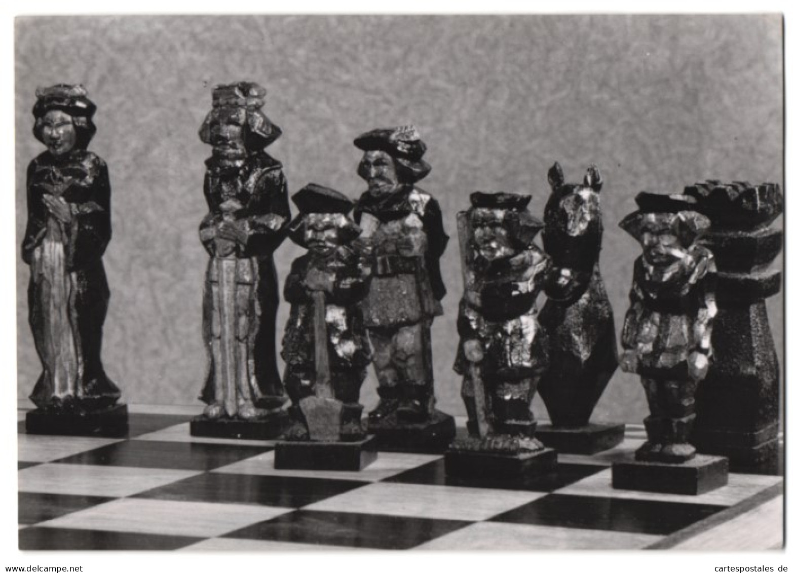 Fotografie Konrad Ballbach, Steinbeck / Luhe, Schach, Schachspiel, Schachfiguren Auf Einem Schachbrett  - Sport