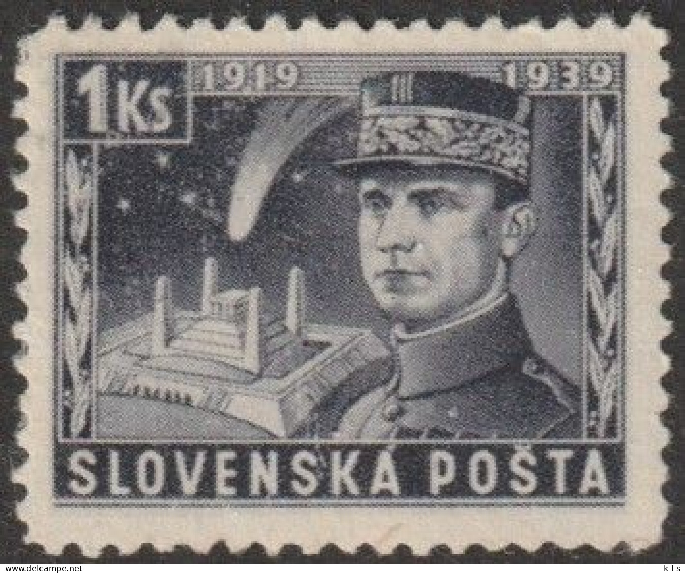 Slowakei: 1939, Mi. Nr. III, 1 Ks..  20. Todestag Von Milan Štefánik.   **/MNH - Neufs