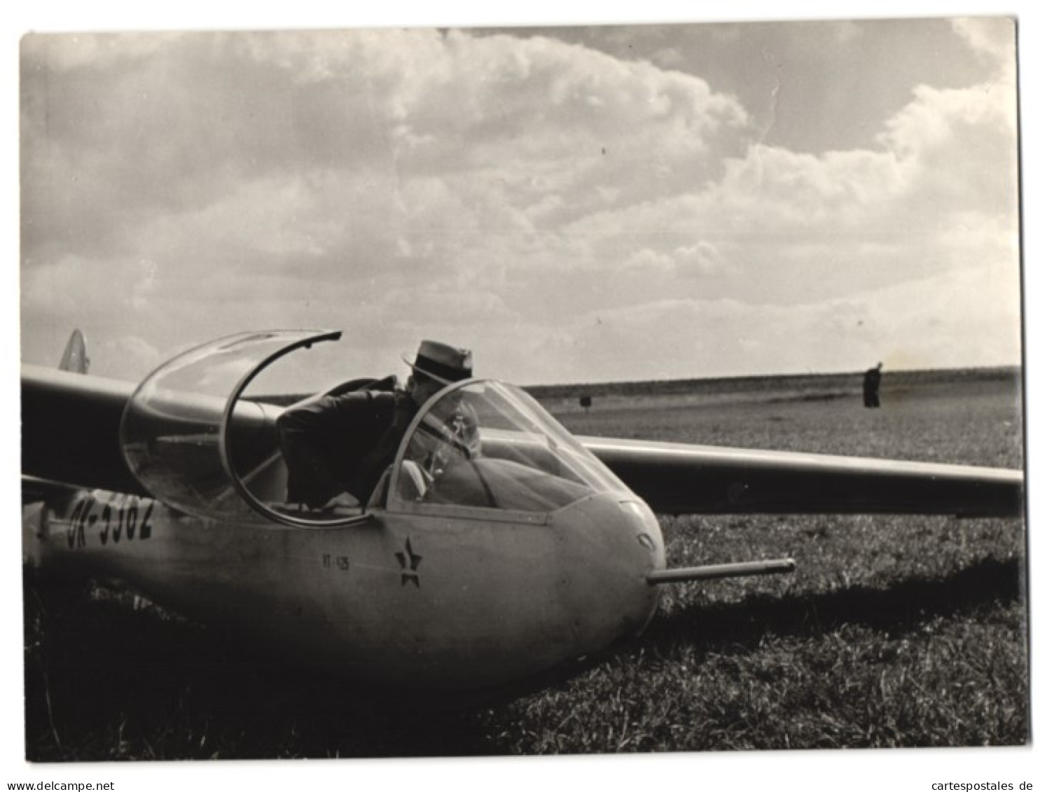 Fotografie Segelflug, Pilot Im Segelflugzeug Kennung OK-5362  - Aviation