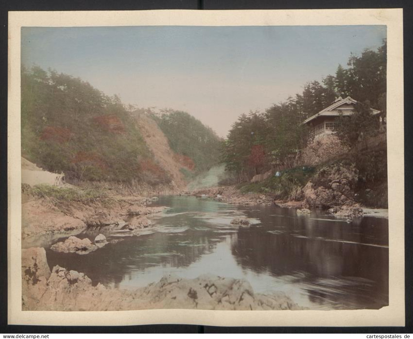 Fotoalbum mit 65 Fotografien, Ansicht Kioto, Tracht, Geisha, Tempel, Daibutsu, Nikko, Kobe, Tokyo 