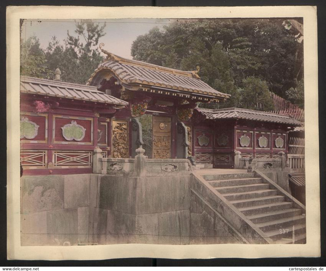 Fotoalbum mit 65 Fotografien, Ansicht Kioto, Tracht, Geisha, Tempel, Daibutsu, Nikko, Kobe, Tokyo 