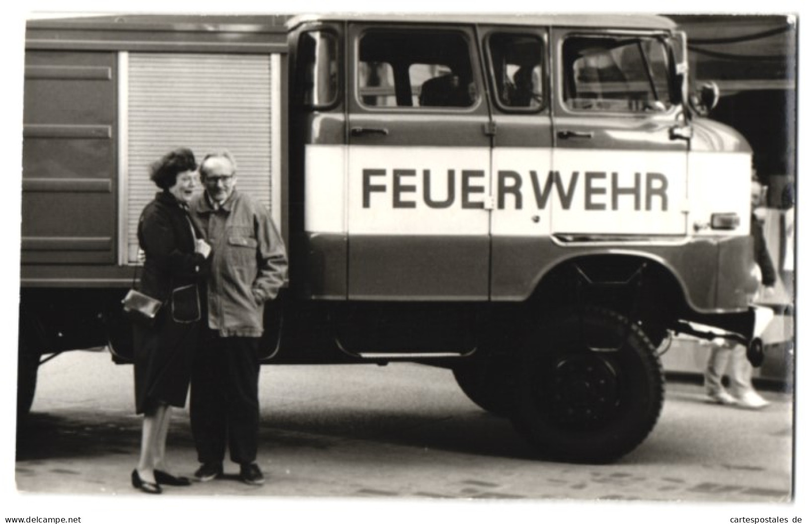 Fotografie Lastwagen IFA W50 Doppelkabine, Feuerwehr-Löschfahrzeug Der Feuerwehr Magdeburg  - Profesiones