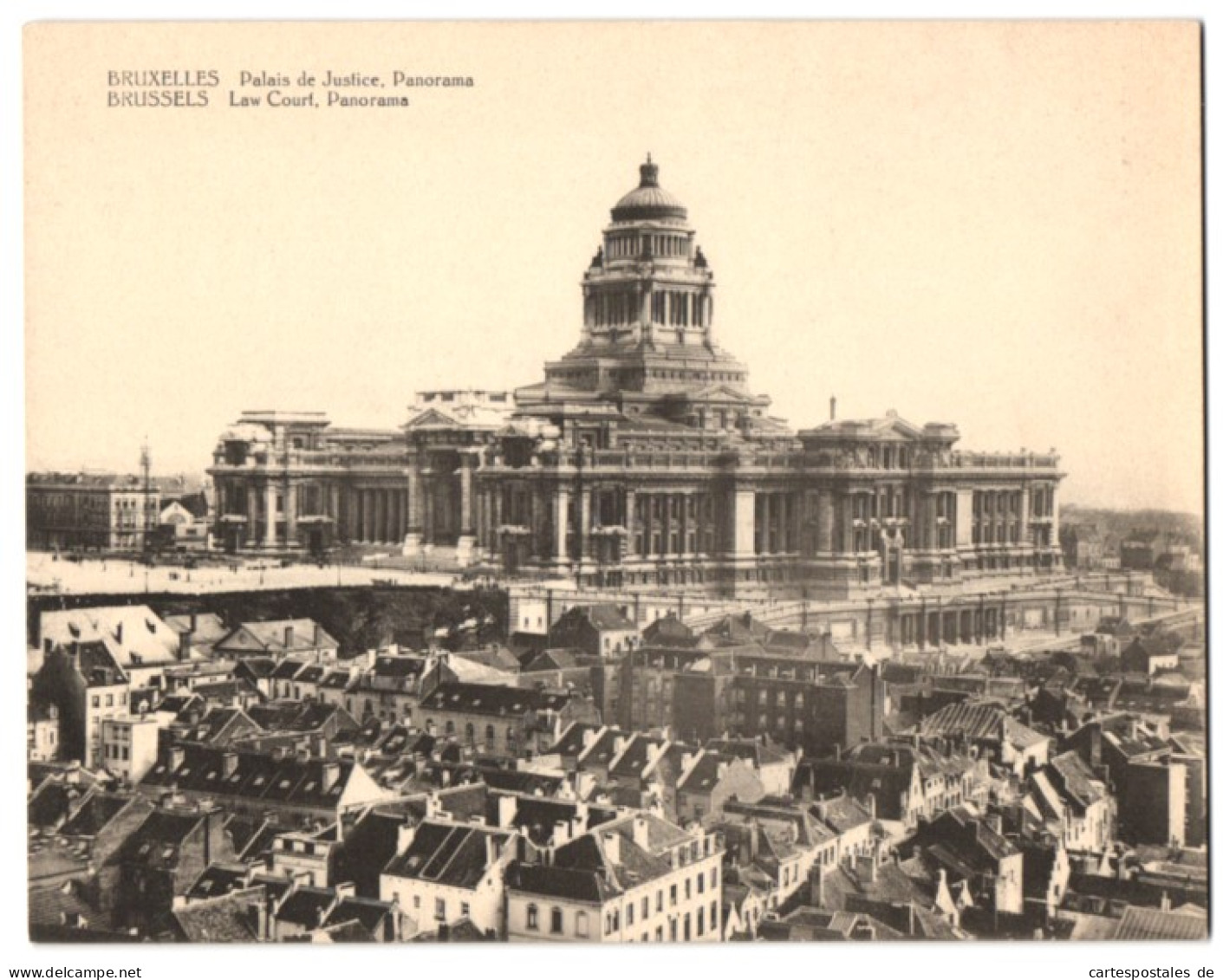 Riesen-AK Brüssel / Bruxelles, Panorama, Palais De Justice  - Mehransichten, Panoramakarten