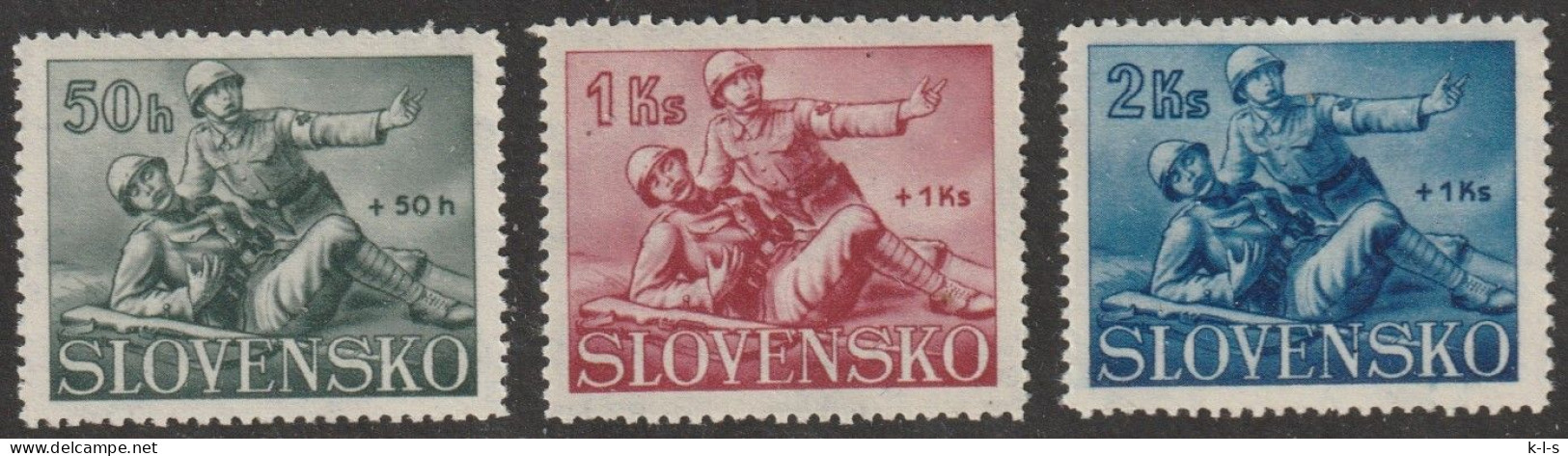 Slowakei: 1941, Mi. Nr. 88-90, Rotes Kreuz.   **/MNH - Unused Stamps