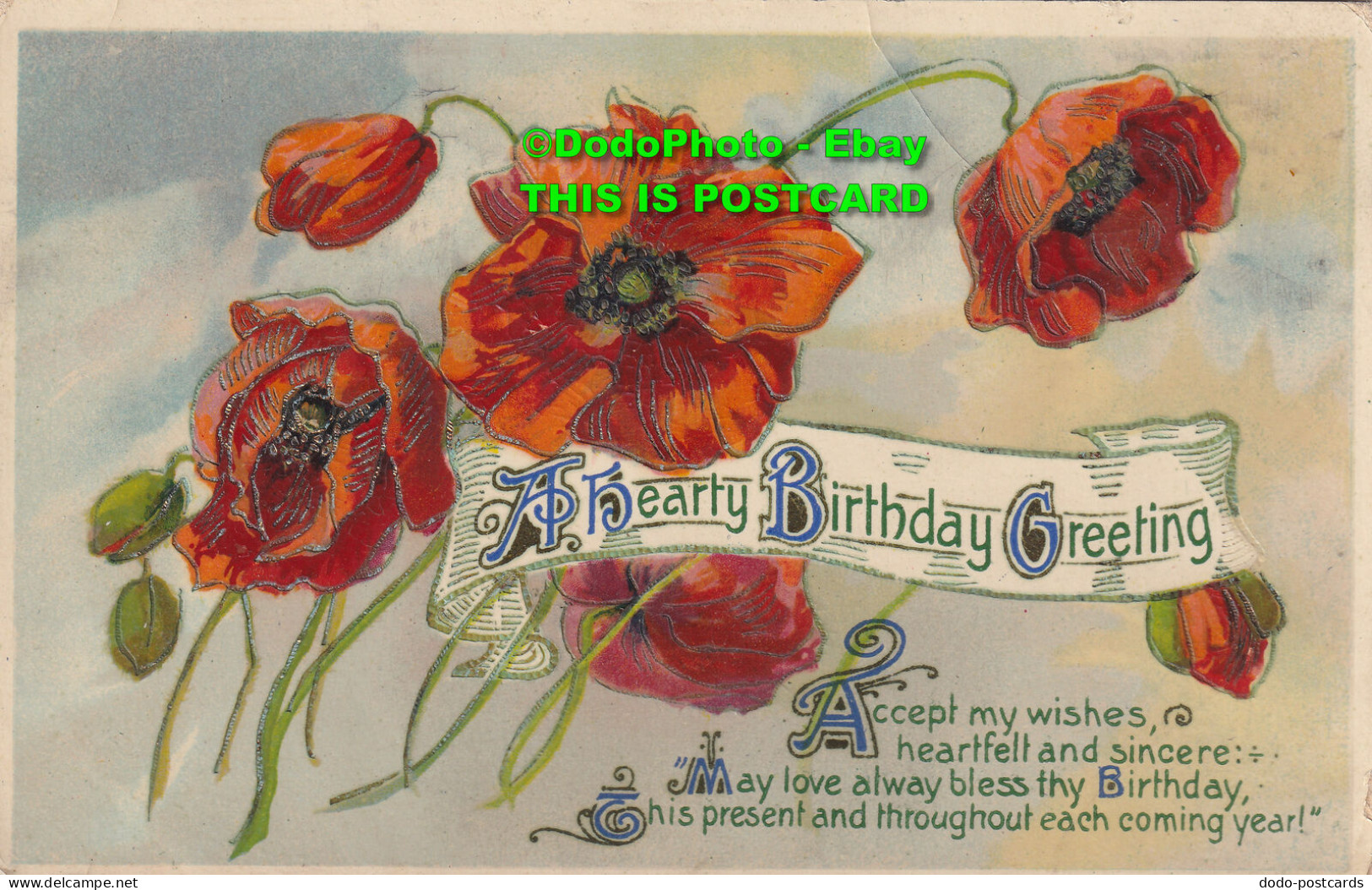 R455626 A Hearty Birthday Greeting. Accept My Wishes Heartfelt And Sincere. Wild - Welt