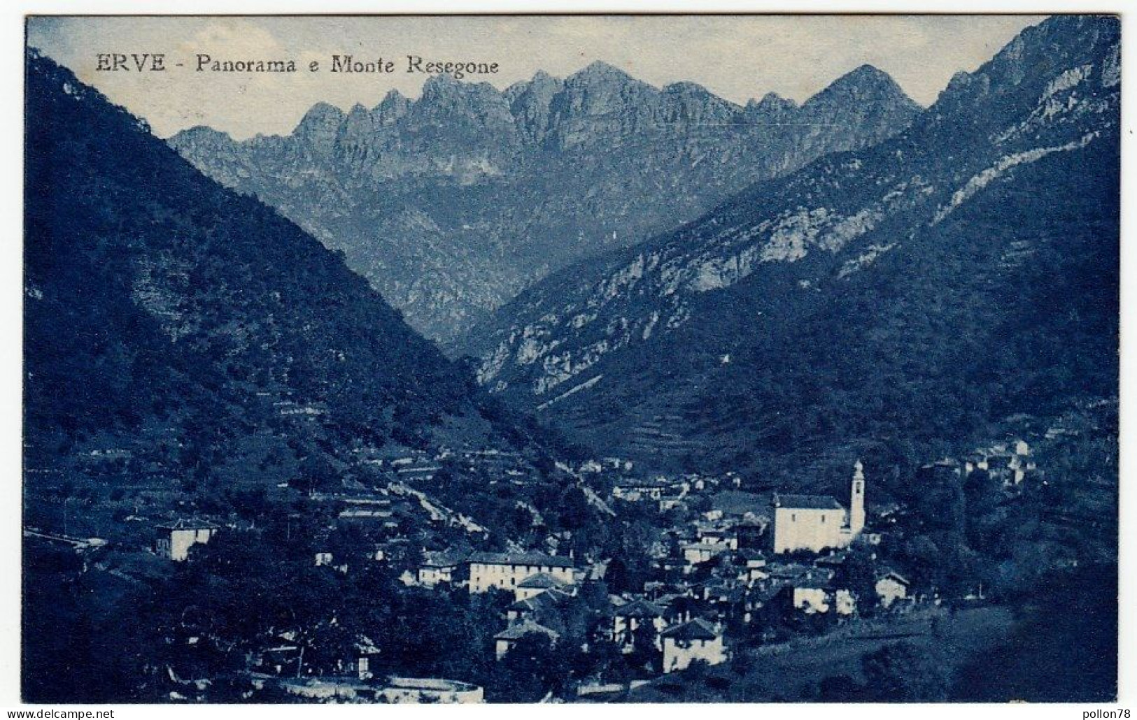 ERVE - PANORAMA E MONTE RESEGONE - LECCO - 1930 - Vedi Retro - Formato Piccolo - Lecco