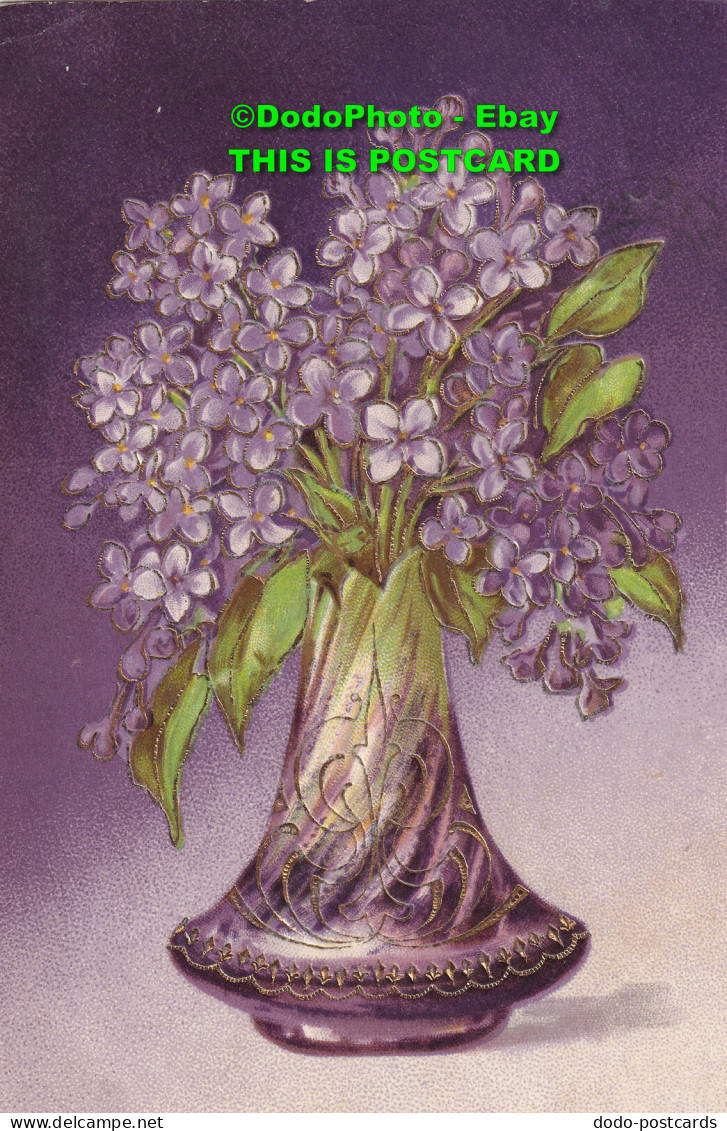 R455636 Flowers. Greeting Card. Postcard. 1906 - Monde
