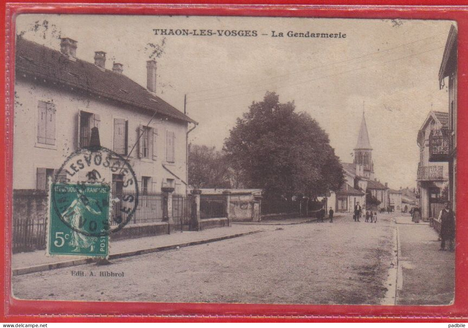 Carte Postale 88. Thaon-les-Vosges  La Gendarmerie   Très Beau Plan - Thaon Les Vosges