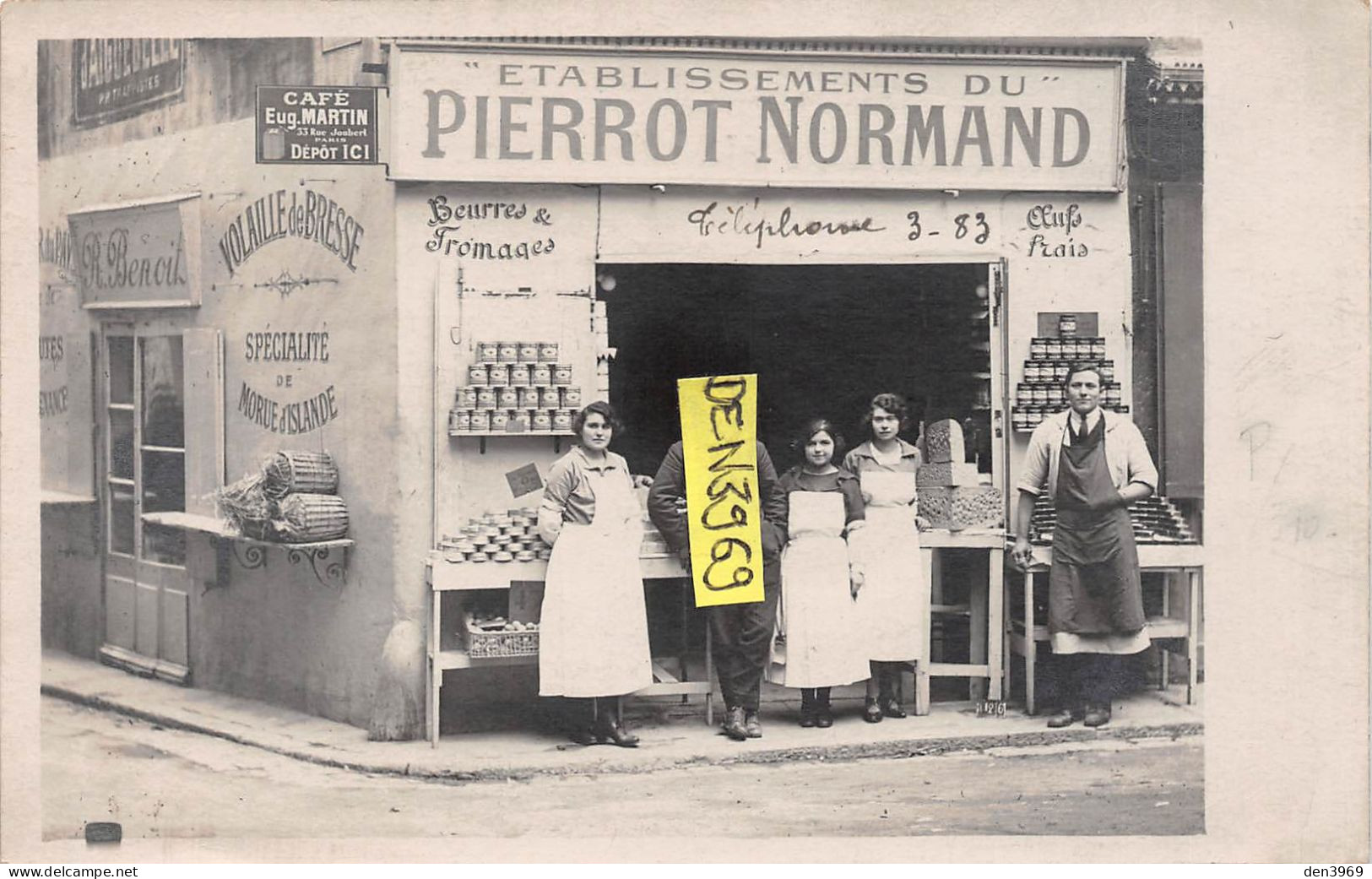 GRASSE (Alpes-Maritimes) - Etablissement Du Pierrot Normand - Crèmerie, Fromages... - Carte-Photo, écrit 1923 (2 Scans) - Grasse