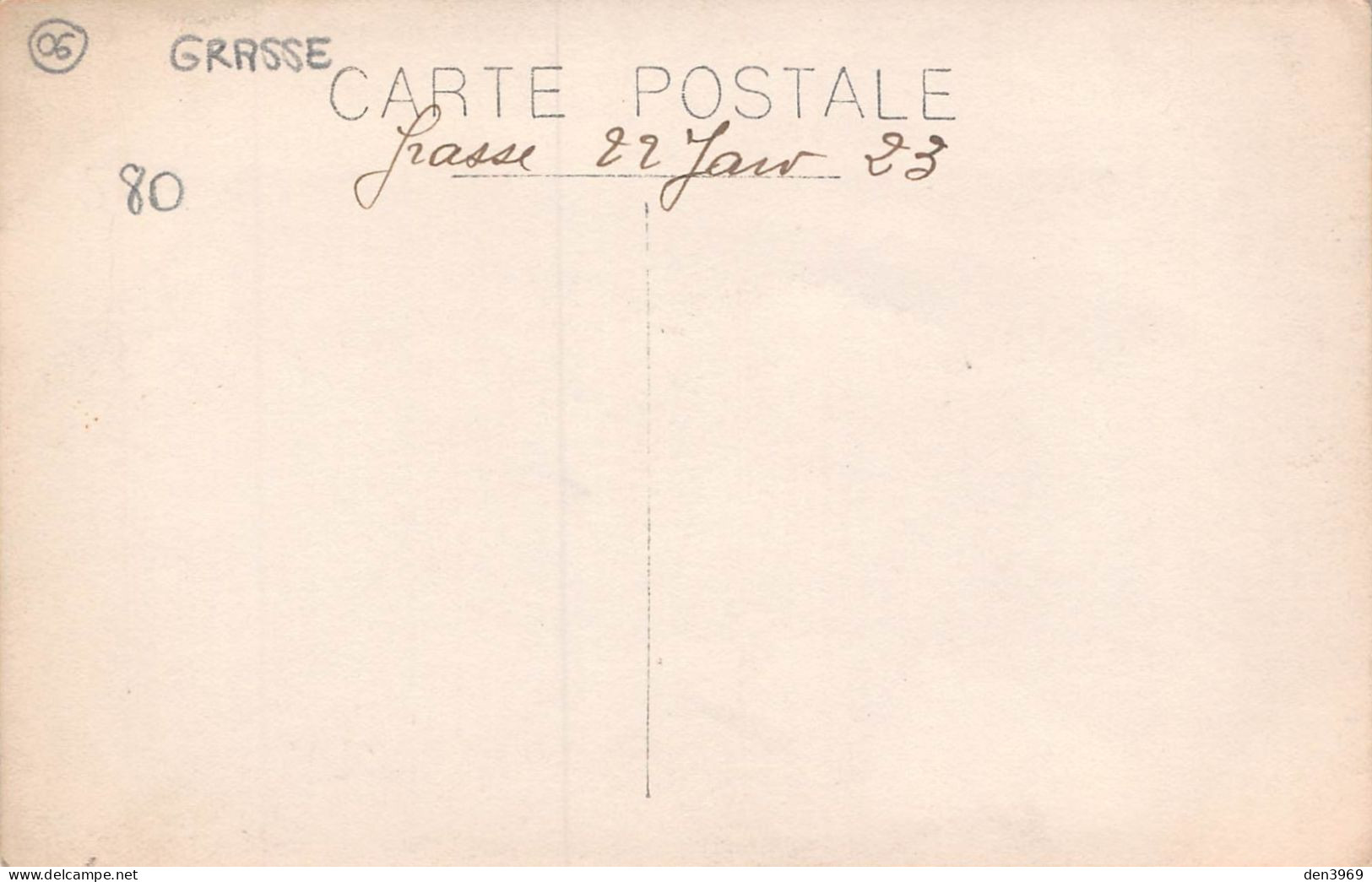 GRASSE (Alpes-Maritimes) - Etablissement Du Pierrot Normand - Crèmerie, Fromages... - Carte-Photo, écrit 1923 (2 Scans) - Grasse