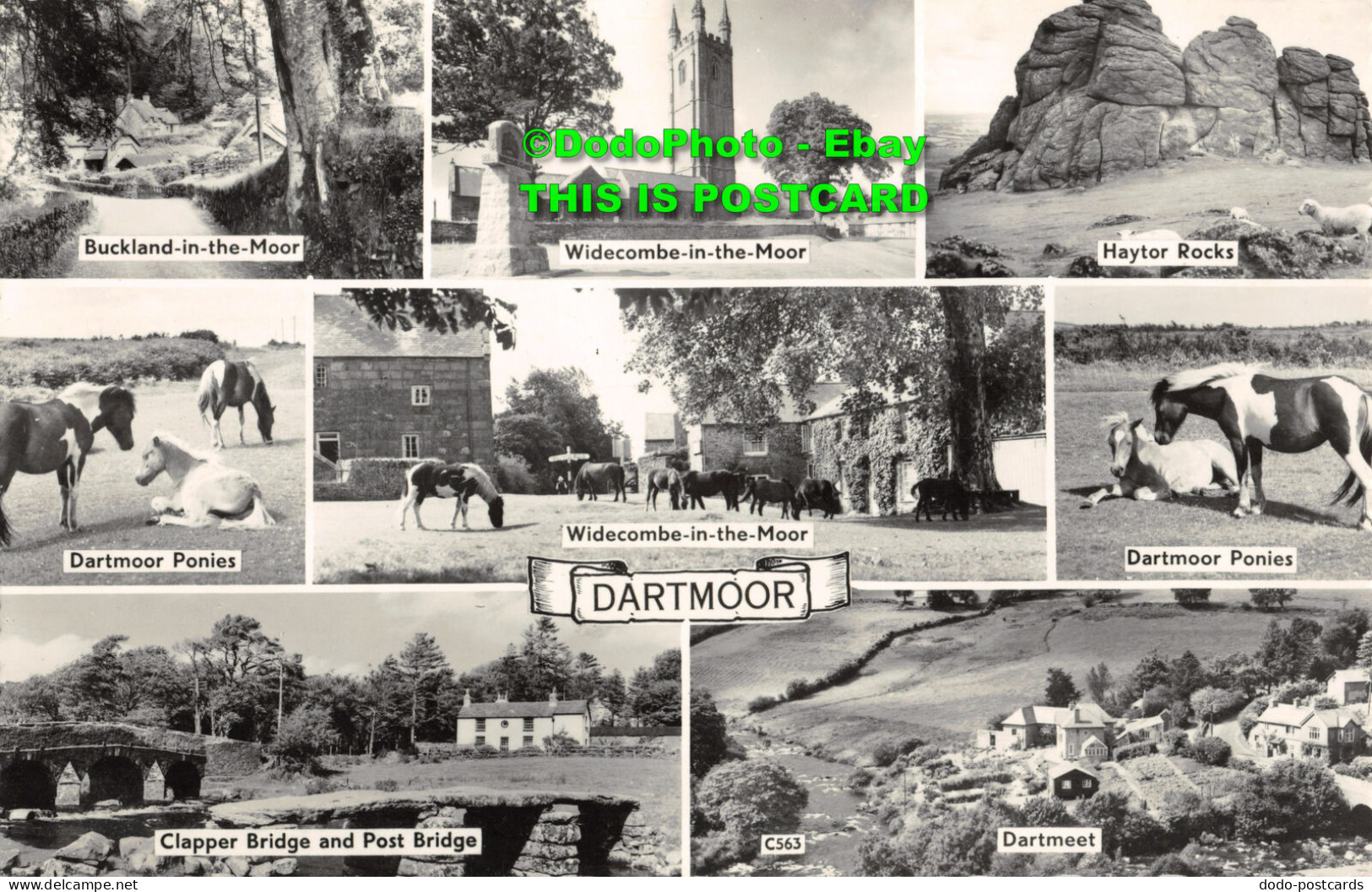 R455955 Dartmoor. C563. St. Albans Series. RP. Multi View - World