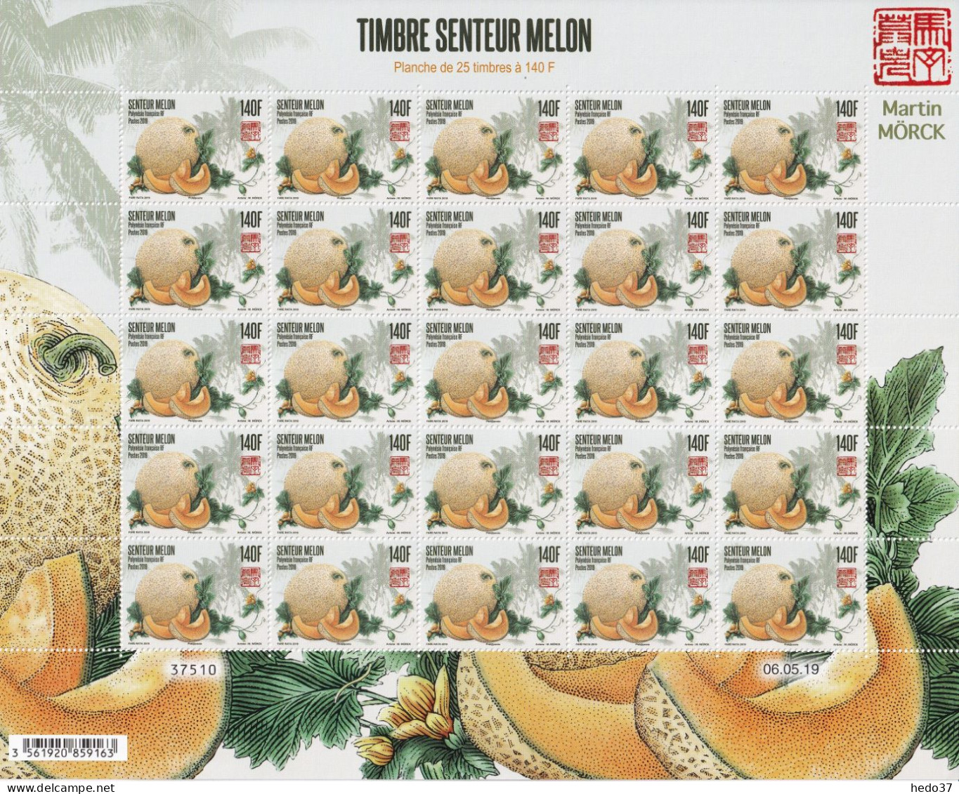 Polynésie N°1224 - Feuille Entière - Neuf ** Sans Charnière - TB - Unused Stamps