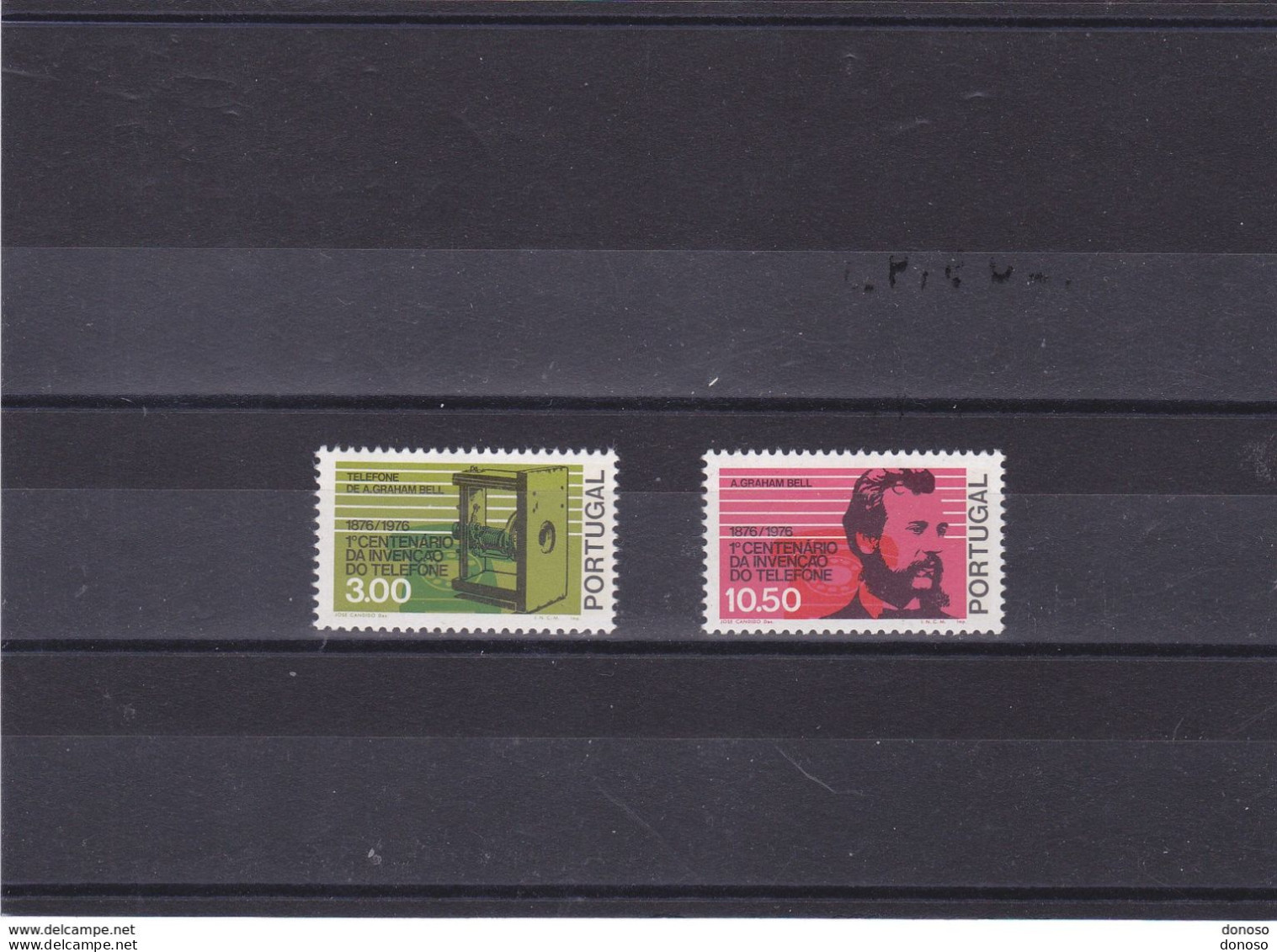 PORTUGAL 1976 TELEPHONE, Graham Bell Yvert 1287-1288, Michel 1307-1308 NEUF** MNH Cote 5 Euros - Unused Stamps