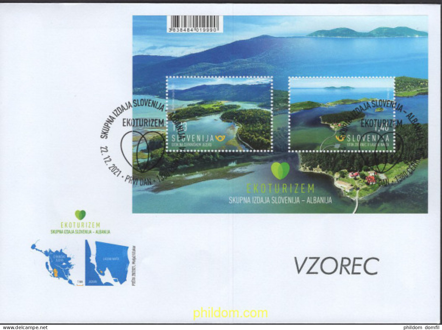 663799 MNH ESLOVENIA 2021 EMISION CONJUNTA CON ALBANIA - Slovenia