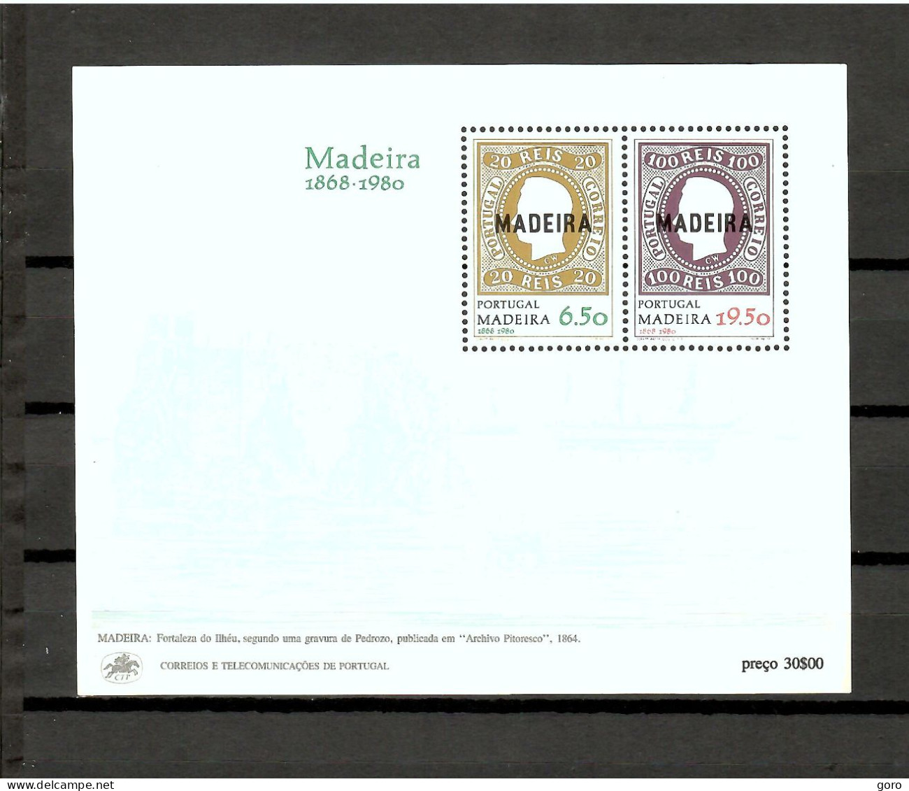 Madeira  1980  .-   Y&T  Nº   1   Block   ** - Madeira