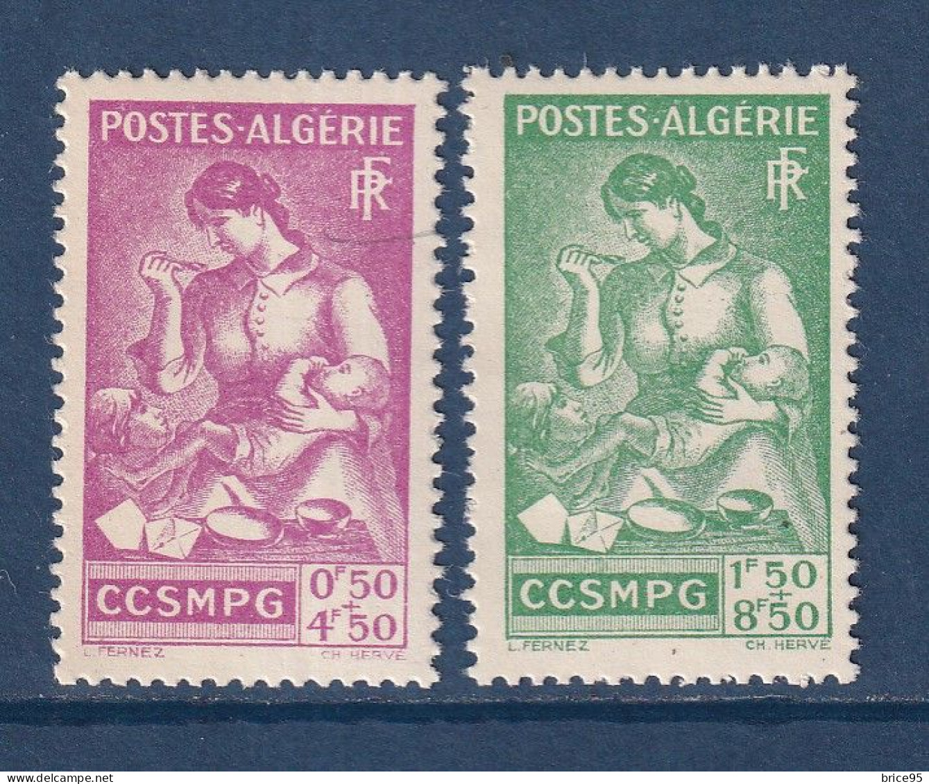Algérie - YT N° 205 Et 206 ** - Neuf Sans Charnière - 1944 - Algérie (1962-...)