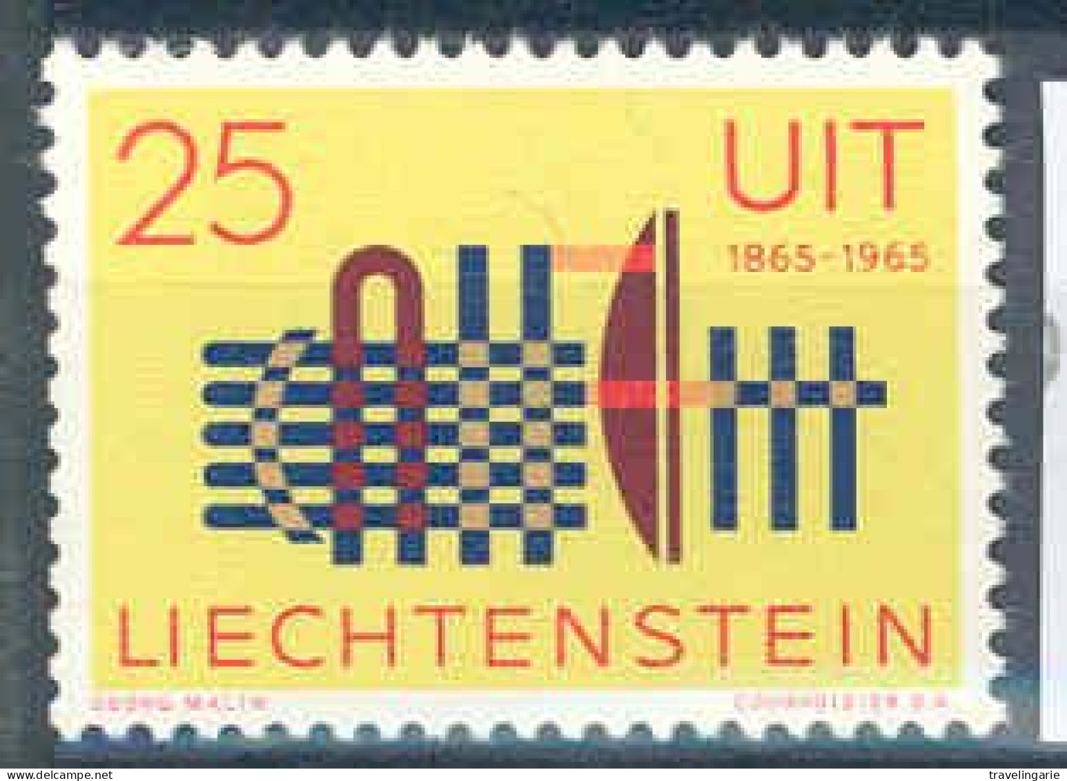 Liechtenstein 1965 U.I.T. Telecommunication MNH ** - Telecom