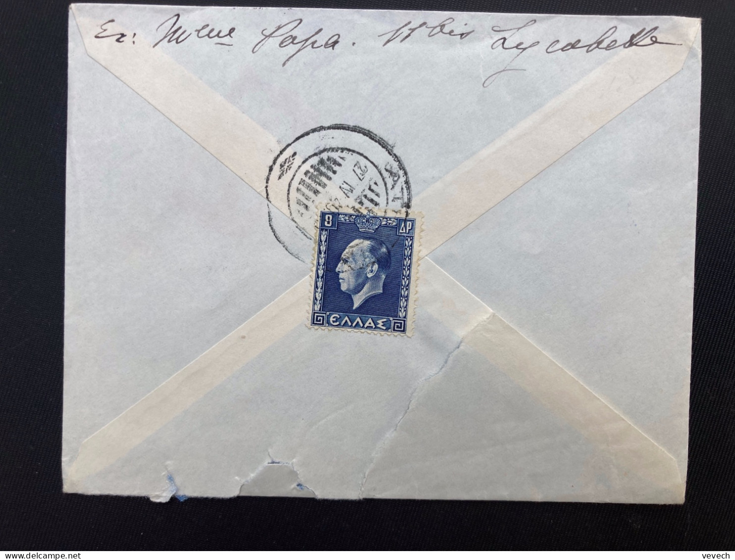 LETTRE Pour La FRANCE TP 8 AP OBL.27 IV 49 - Briefe U. Dokumente