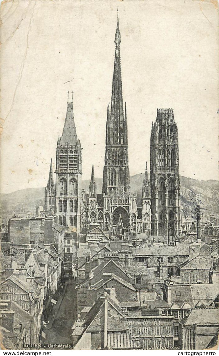 Postcard France Rouen Cathedrale - Andere & Zonder Classificatie
