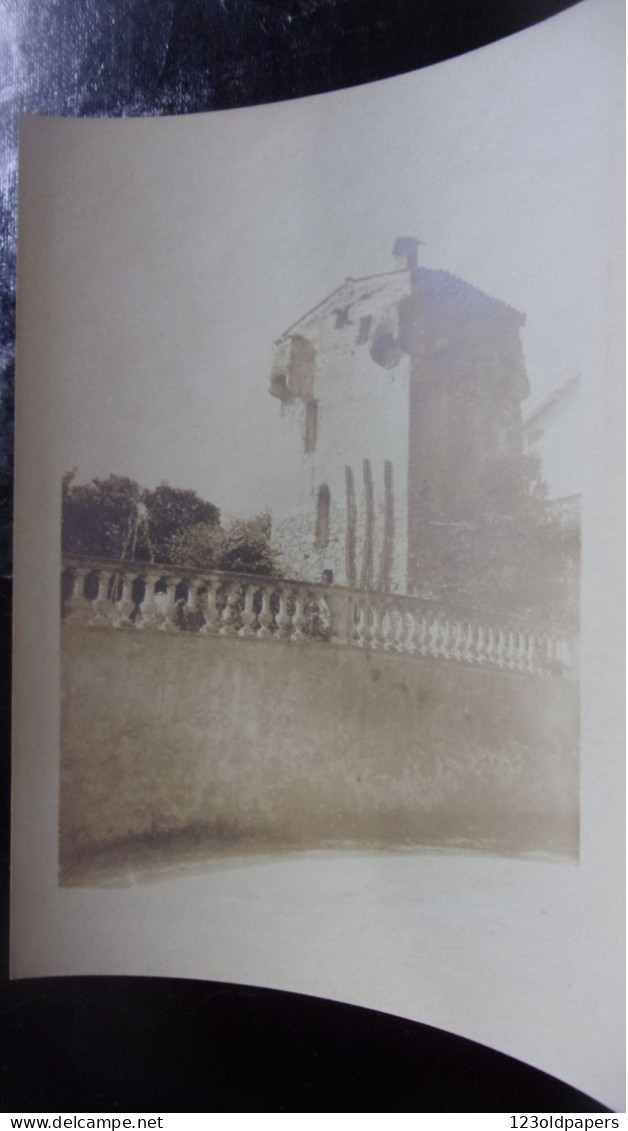 06 BELLE PHOTO DE  LE CANNET LEGENDE  MARS 1899  AU CANET RUINES BALUSTRADE - Le Cannet