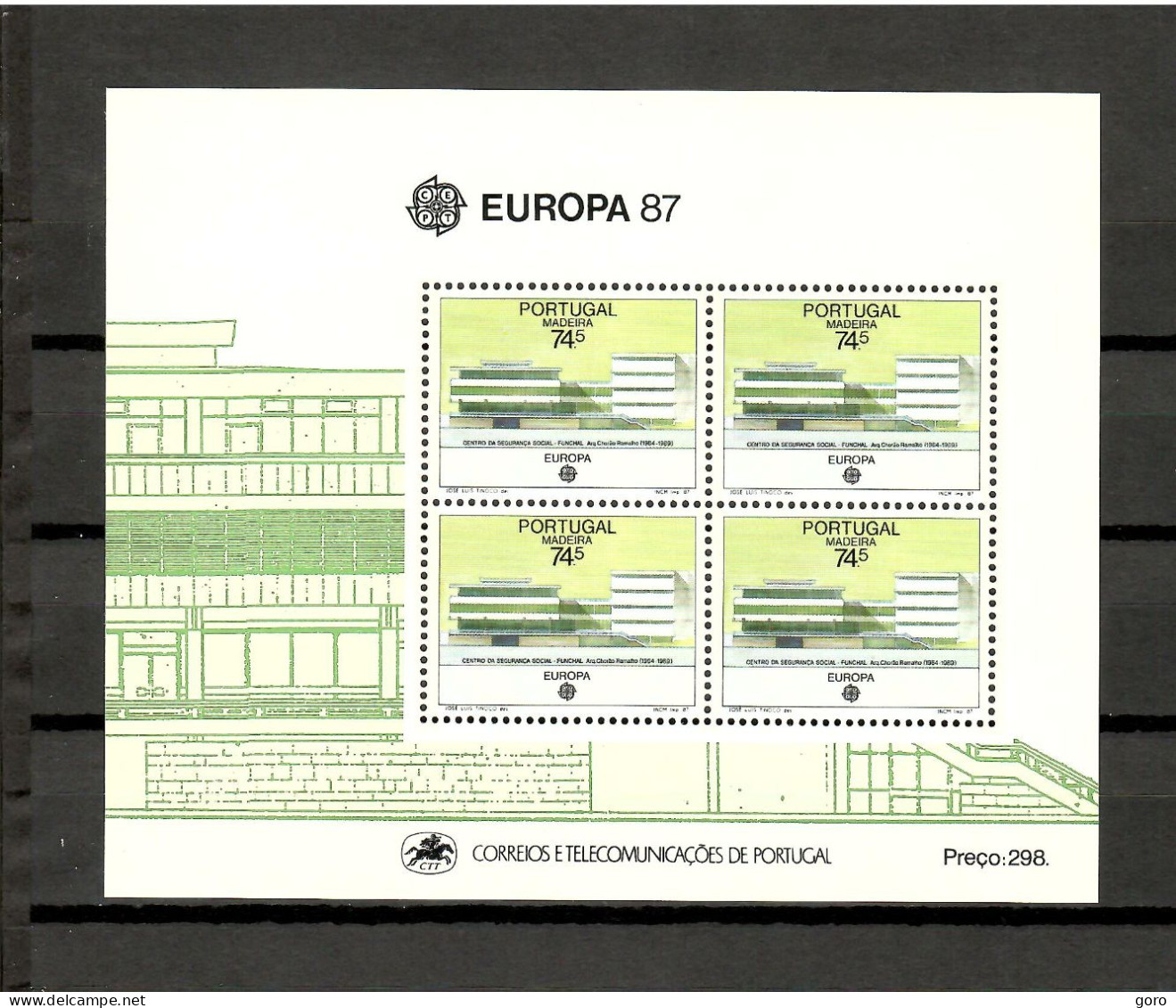 Madeira  1987  .-   Y&T  Nº   8   Block   **   ( B ) - Madeira