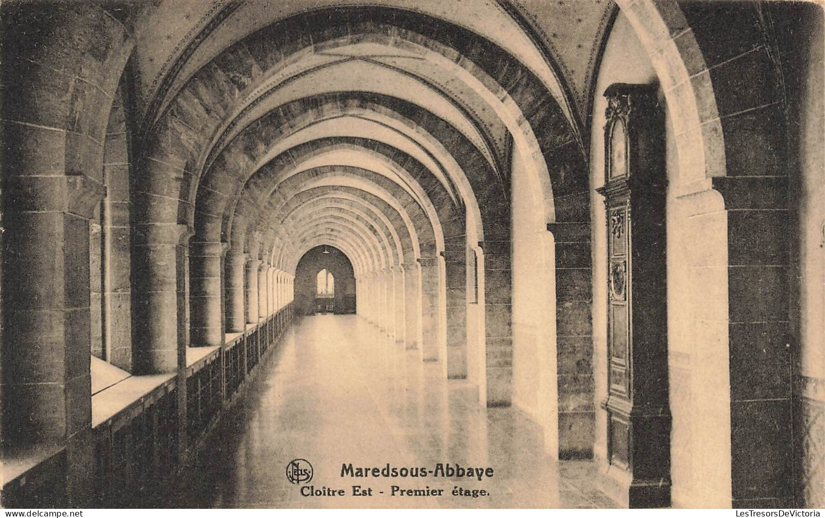 BELGIQUE - Maredsous Abbaye - Cloitre Est- - Premier étage - Vue De L'intérieure - Carte Postale Ancienne - Anhée