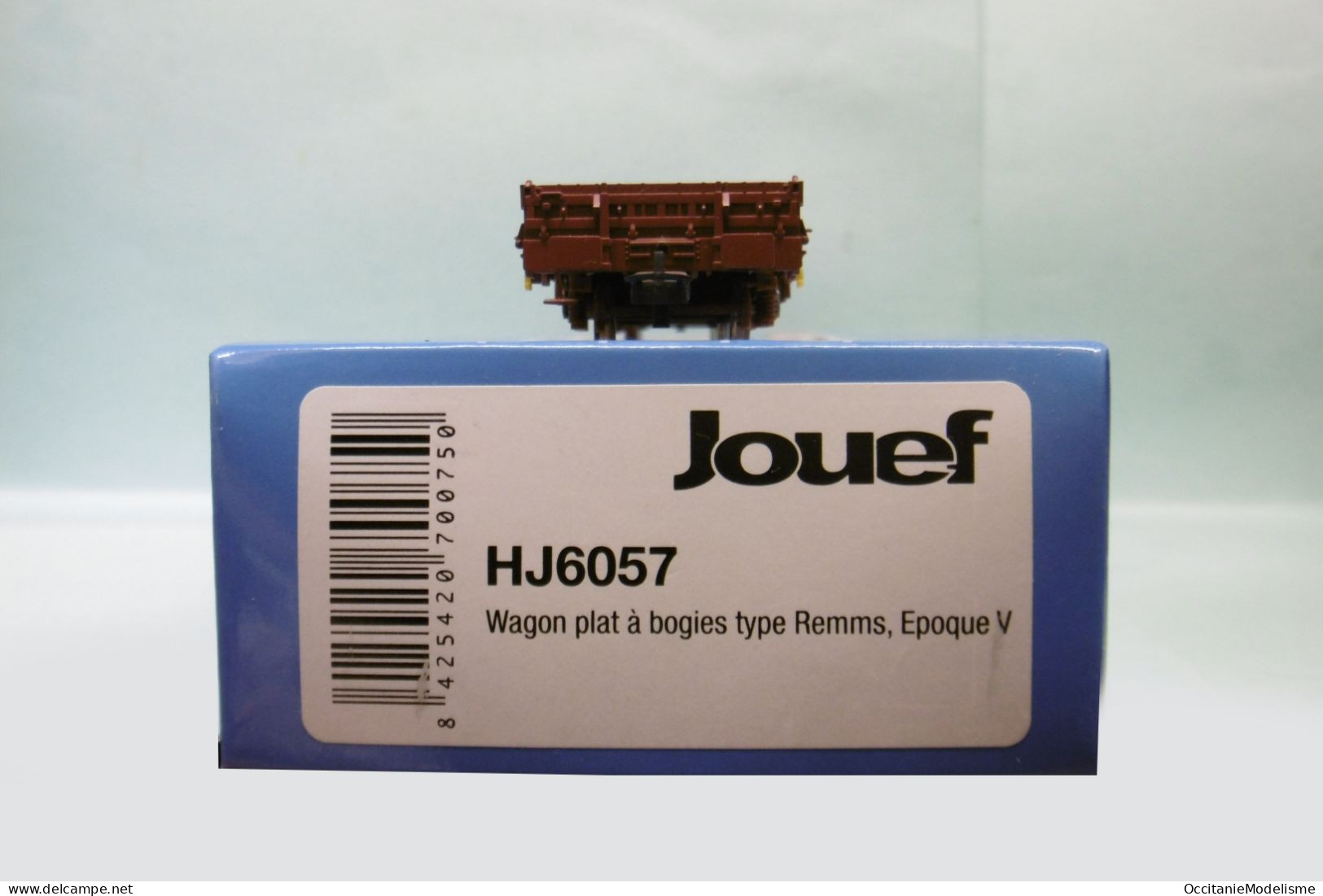 Jouef - Wagon Plat à Ranchers Remms SNCF ép. V Réf. HJ6057 BO HO 1/87 - Goederenwagons