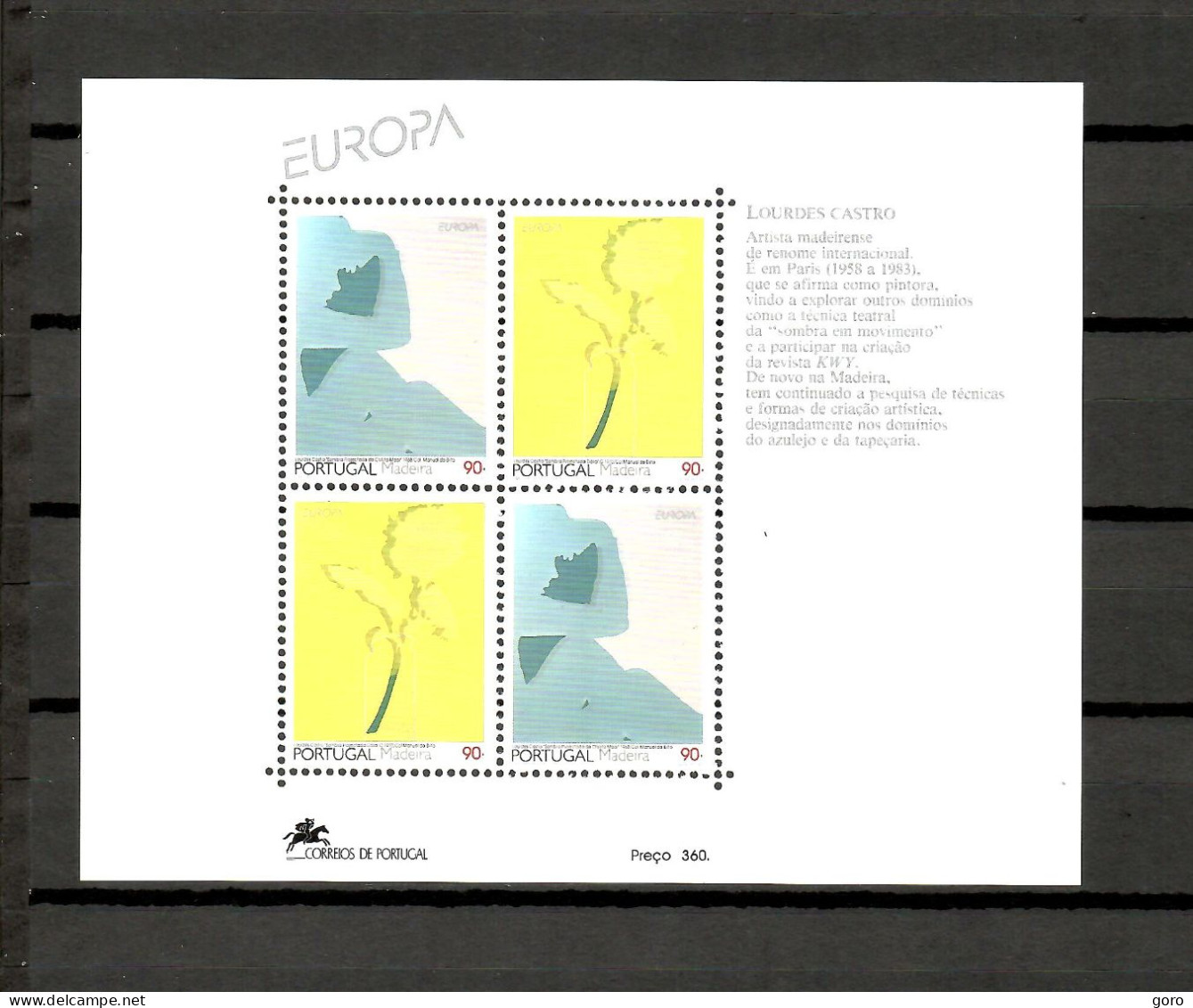Madeira  1993  .-   Y&T  Nº   13   Block   **  (a) - Madeira