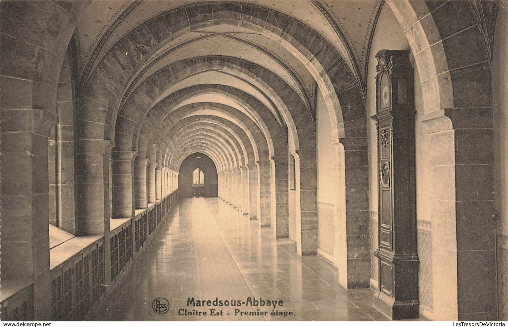 BELGIQUE - Maredsous Abbaye - Cloître Est - Premier étage - Vue De L'intérieure - Carte Postale Ancienne - Anhee