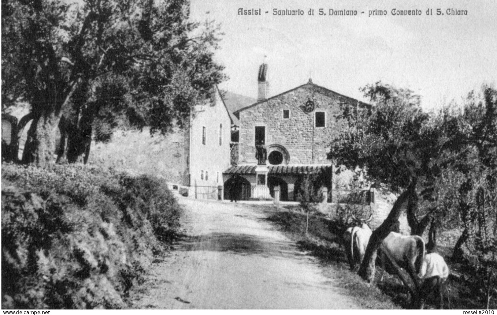 CARTOLINA ITALIA ASSISI SANTUARIO SAN DAMIANO PRIMO CONVENTO E S. CHIARA ITALY Postcard Italien Ansichtskarte Italie CPA - Perugia