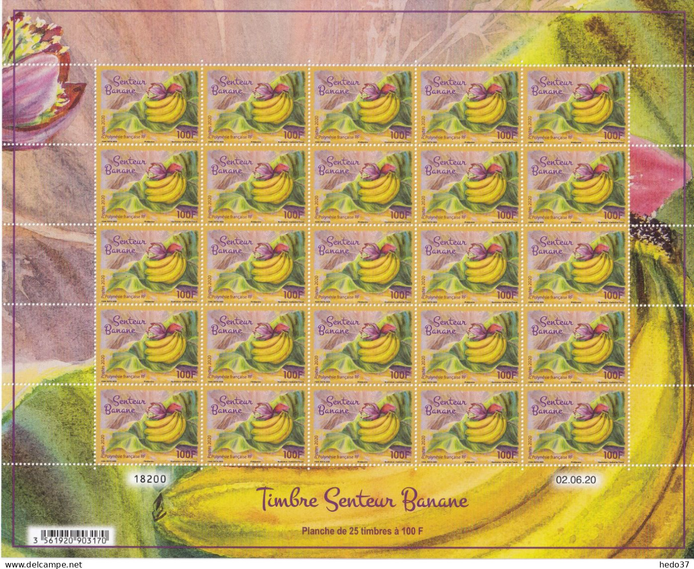 Polynésie N°1245 - Feuille Entière - Neuf ** Sans Charnière - TB - Unused Stamps