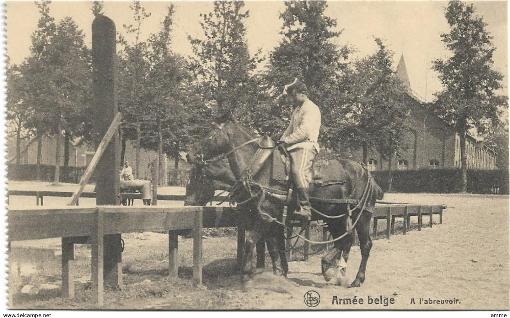 Armée Belge - Belgisch Leger   *  A L'Abreuvoir    (Armée - Leger - Militair ) - Régiments