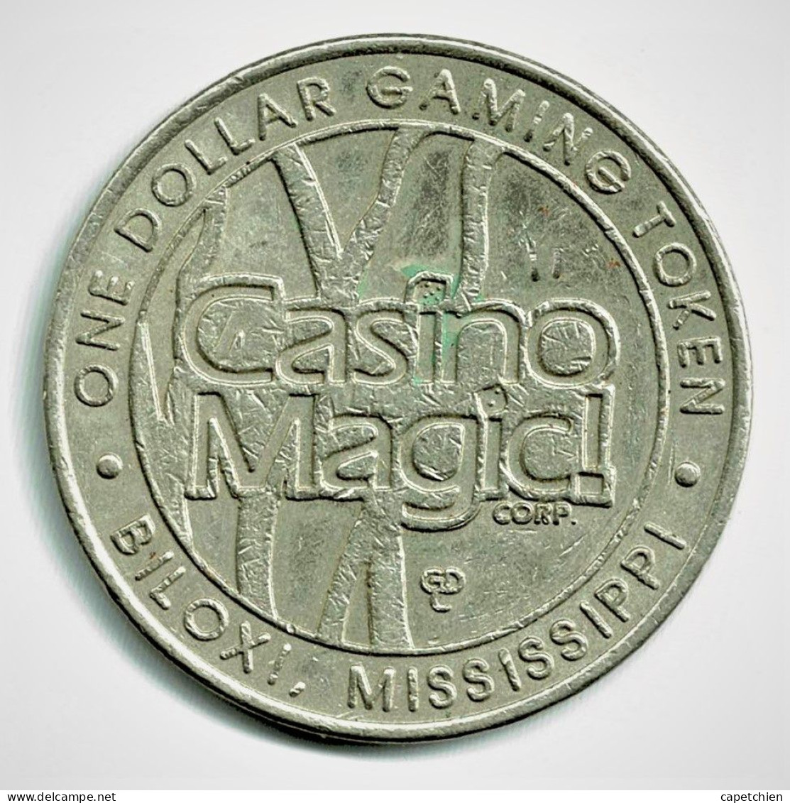 ETATS UNIS / JETON DE CASINO / CASINO MAGIC / 1 DOLLAR / BILOXI MISSISSIPI / 37.2 Mm / 21.19 G - Casino